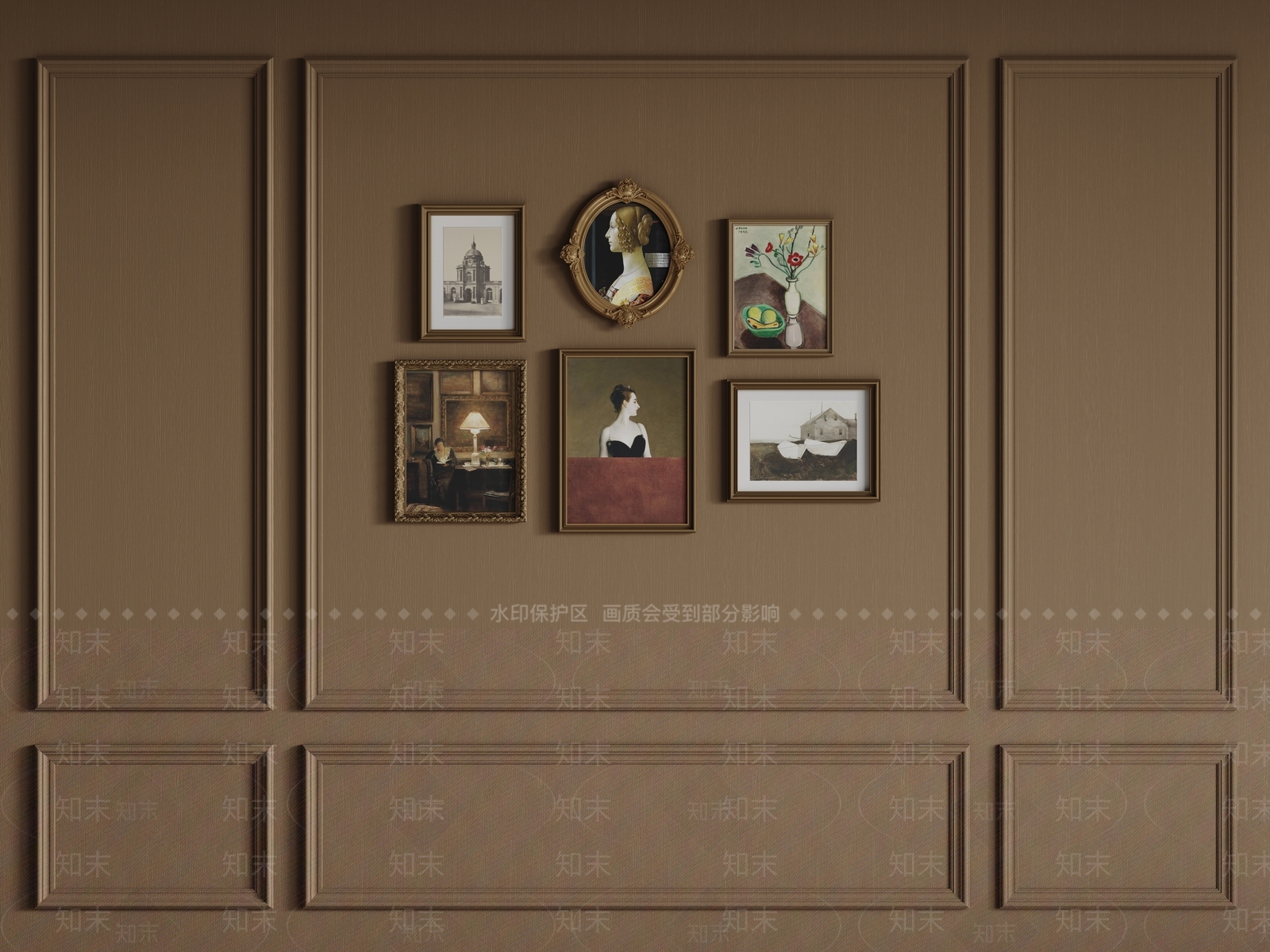 法式欧式线条3D模型下载【ID:1171061672】