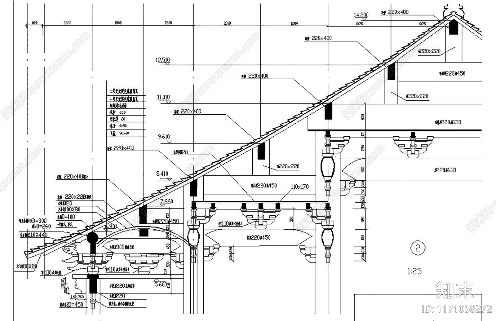 中式古建cad施工图下载【ID:1171058272】