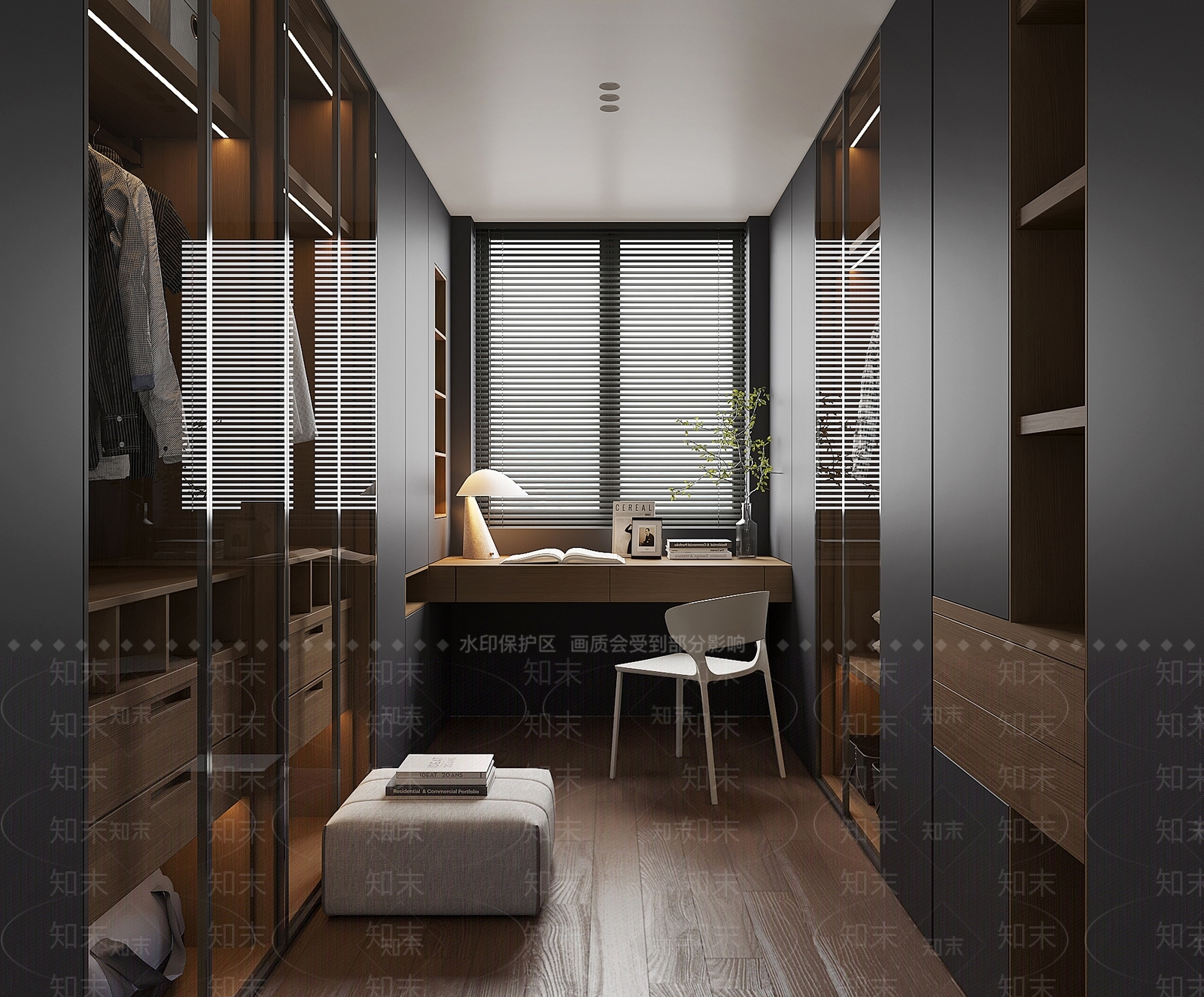 现代衣帽间SU模型下载【ID:1171059274】