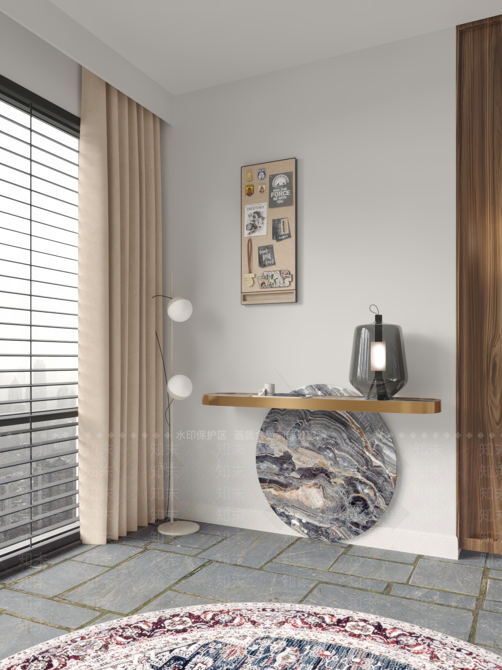 现代玄关柜3D模型下载【ID:1171059662】