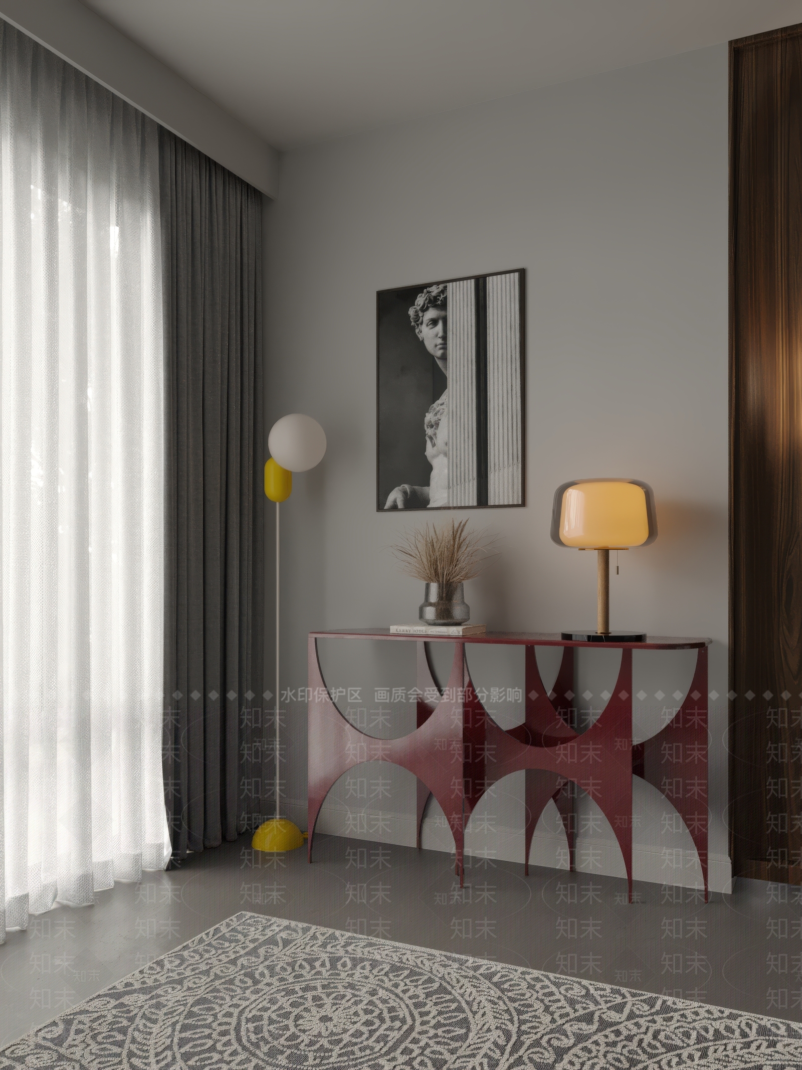 现代玄关柜3D模型下载【ID:1171060915】