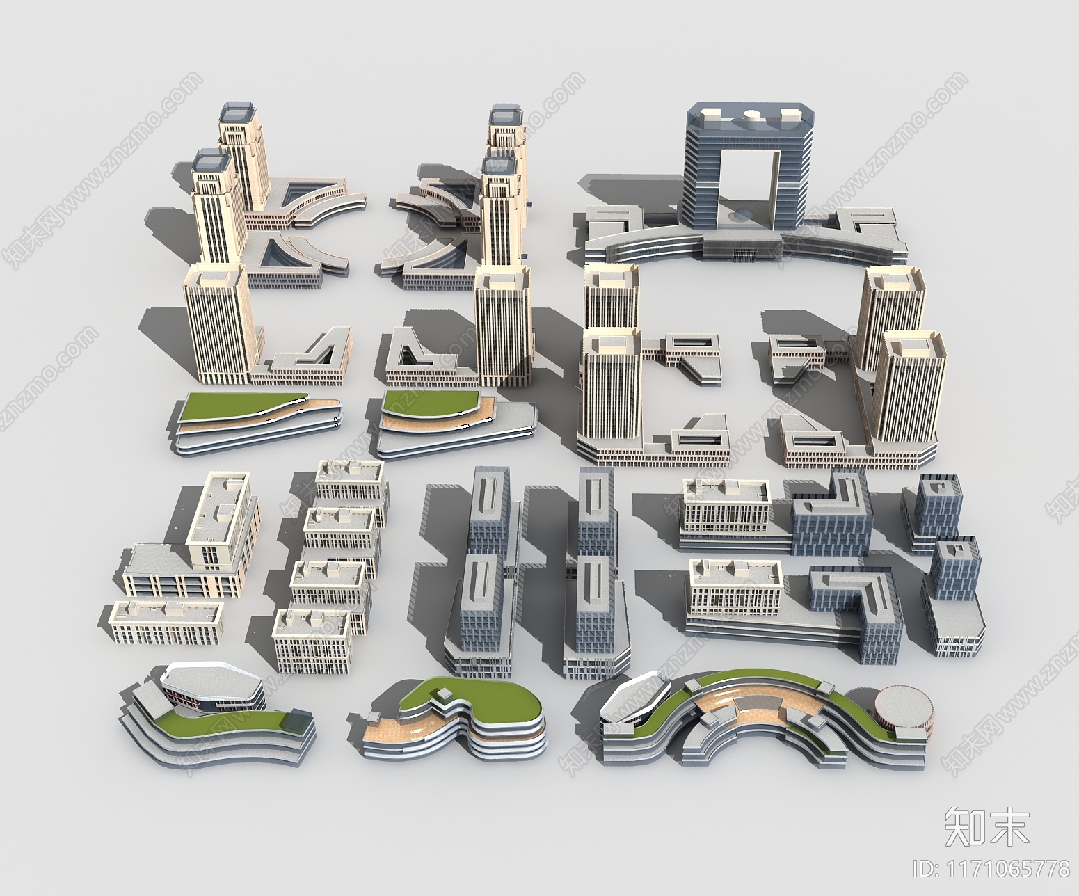 现代办公楼SU模型下载【ID:1171065778】