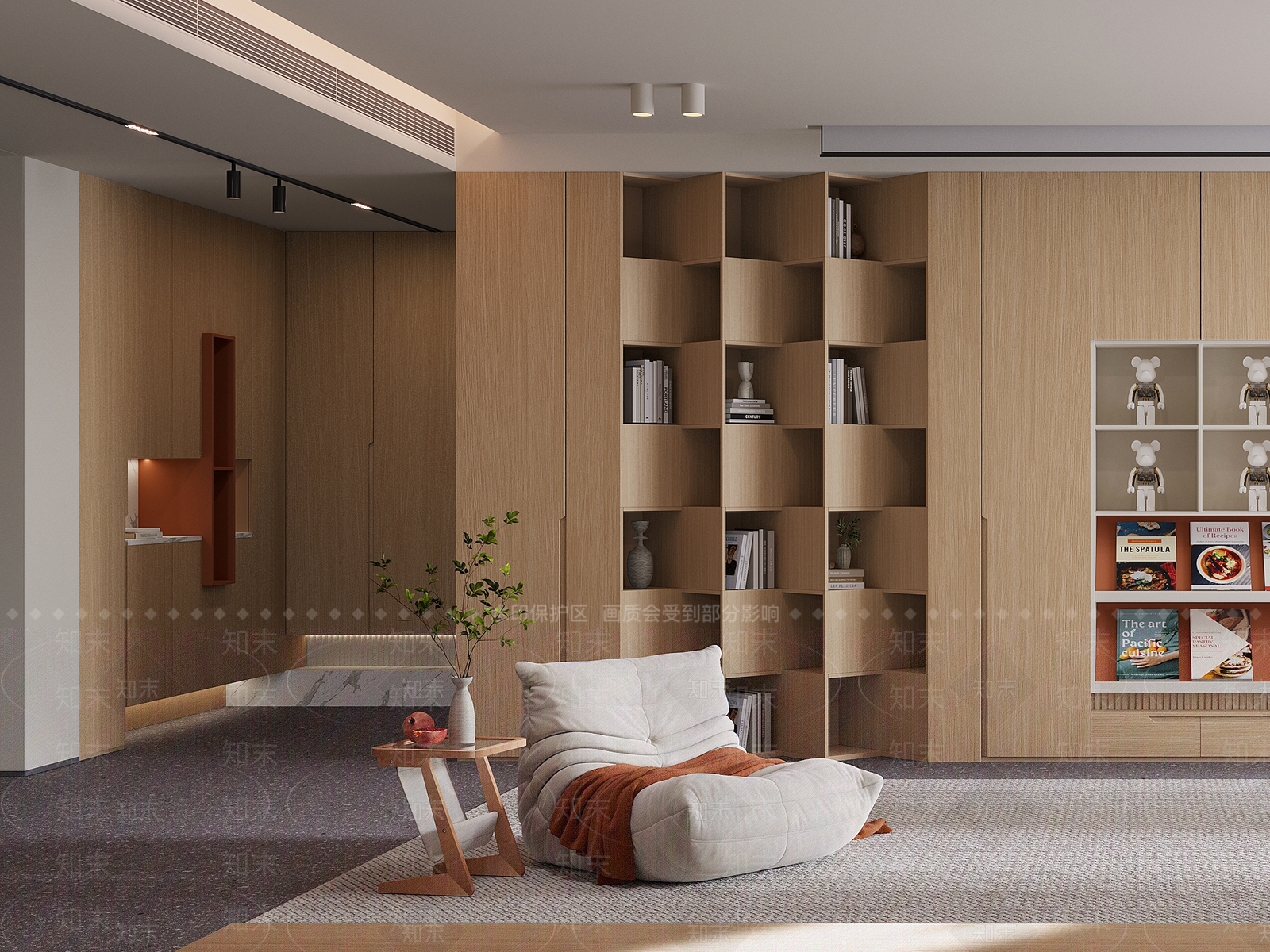 原木日式家居客厅3D模型下载【ID:1171073451】