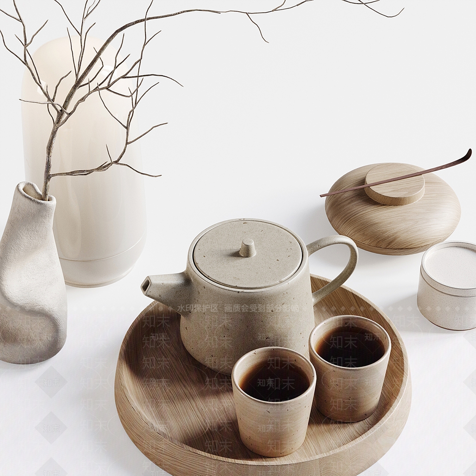 茶具SU模型下载【ID:1171073857】