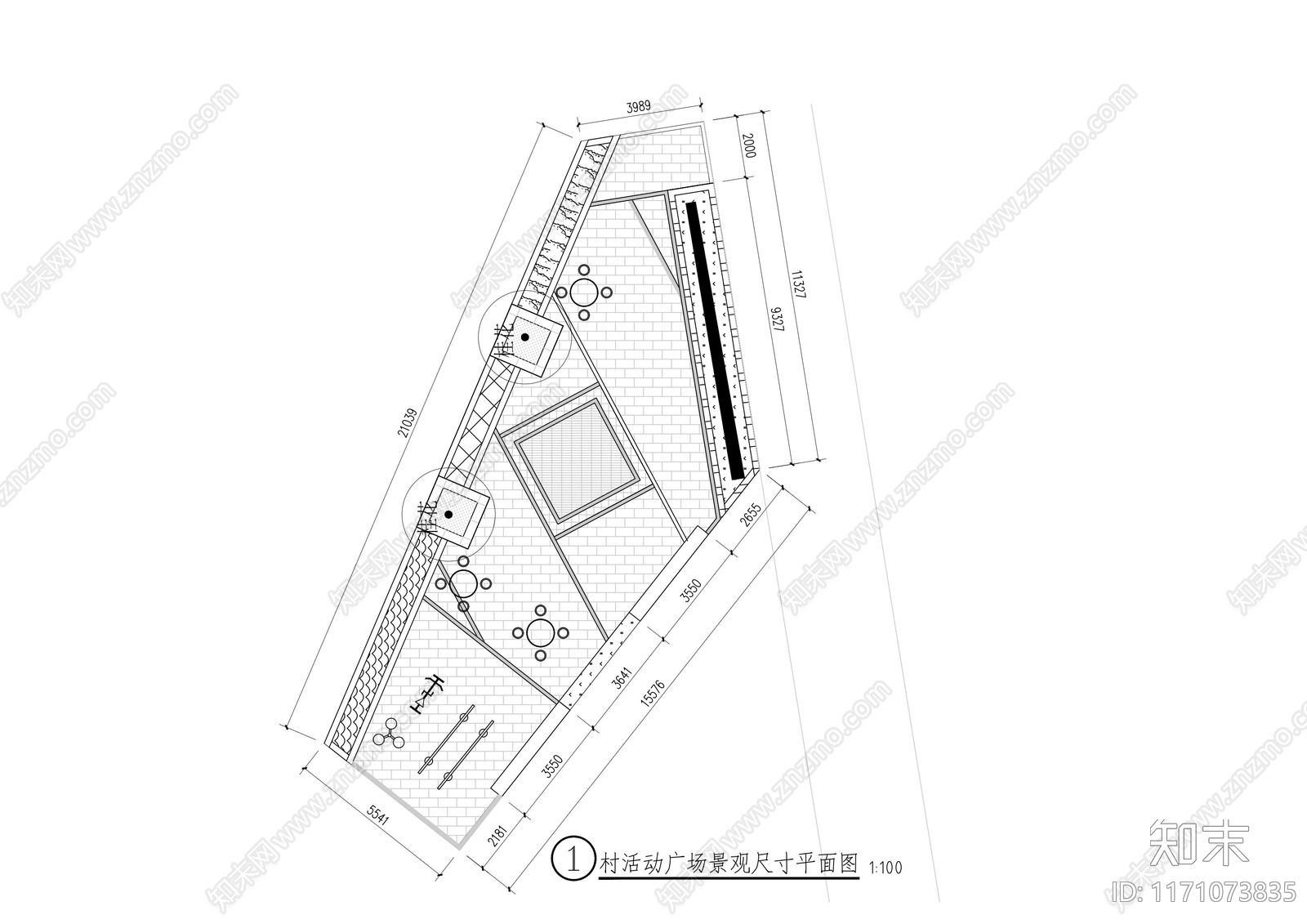 中式广场施工图下载【ID:1171073835】