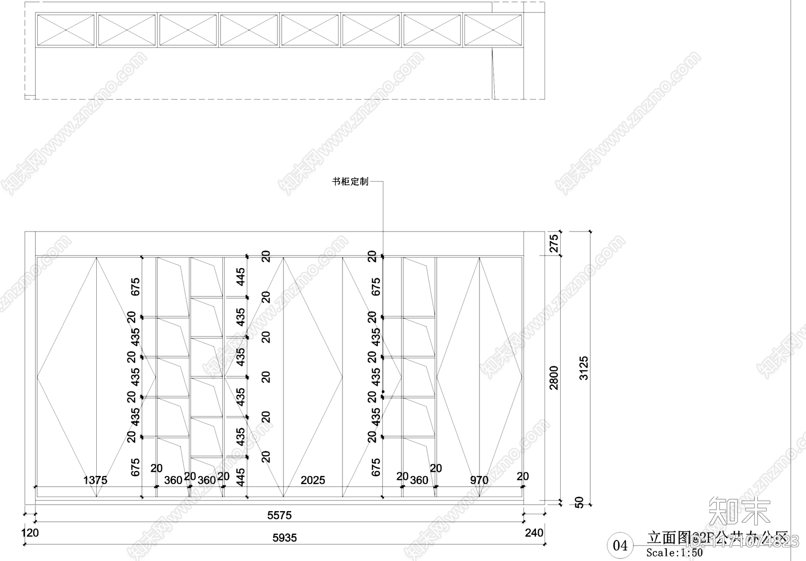 现代办公室cad施工图下载【ID:1171074823】