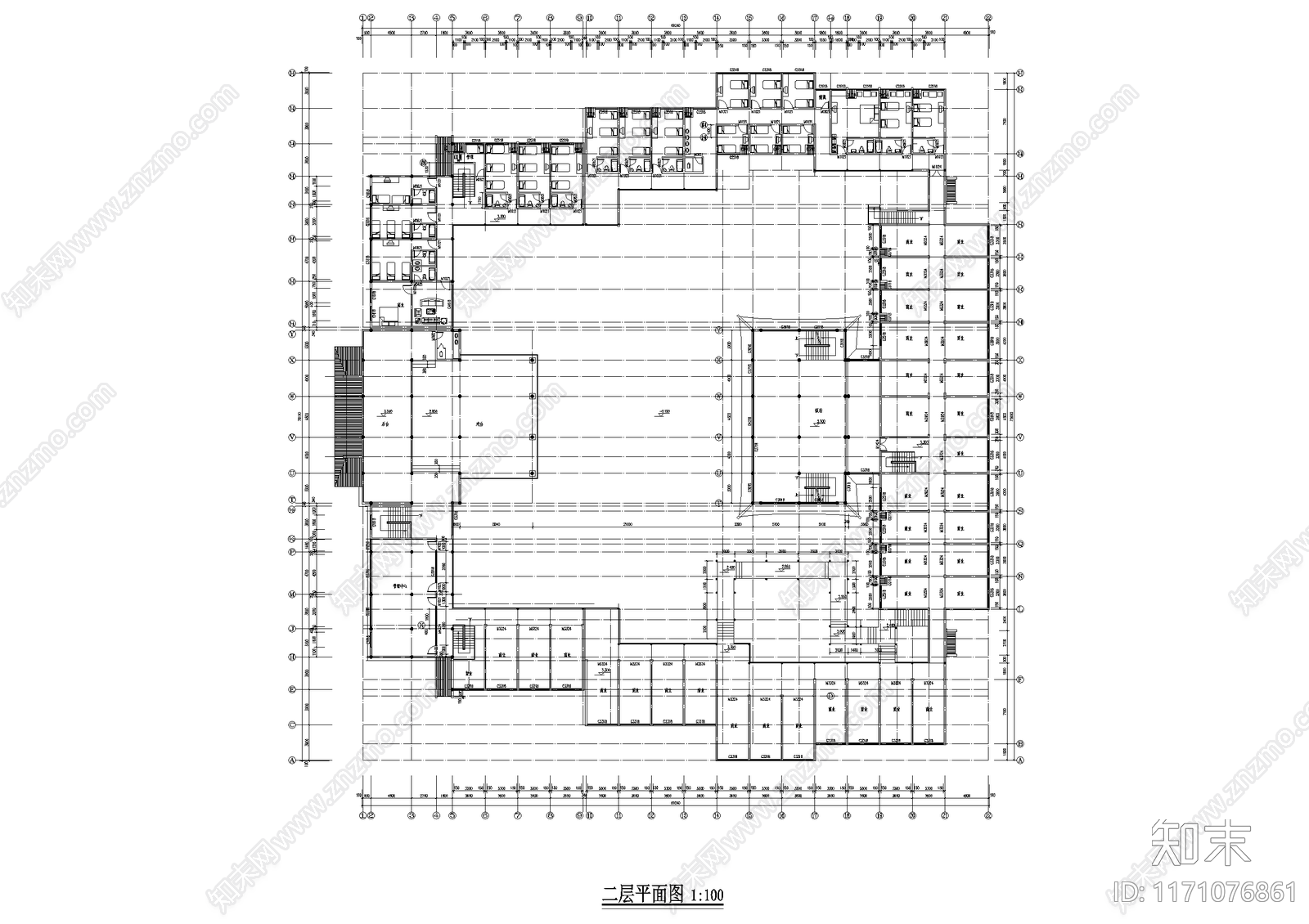 中式商业街cad施工图下载【ID:1171076861】