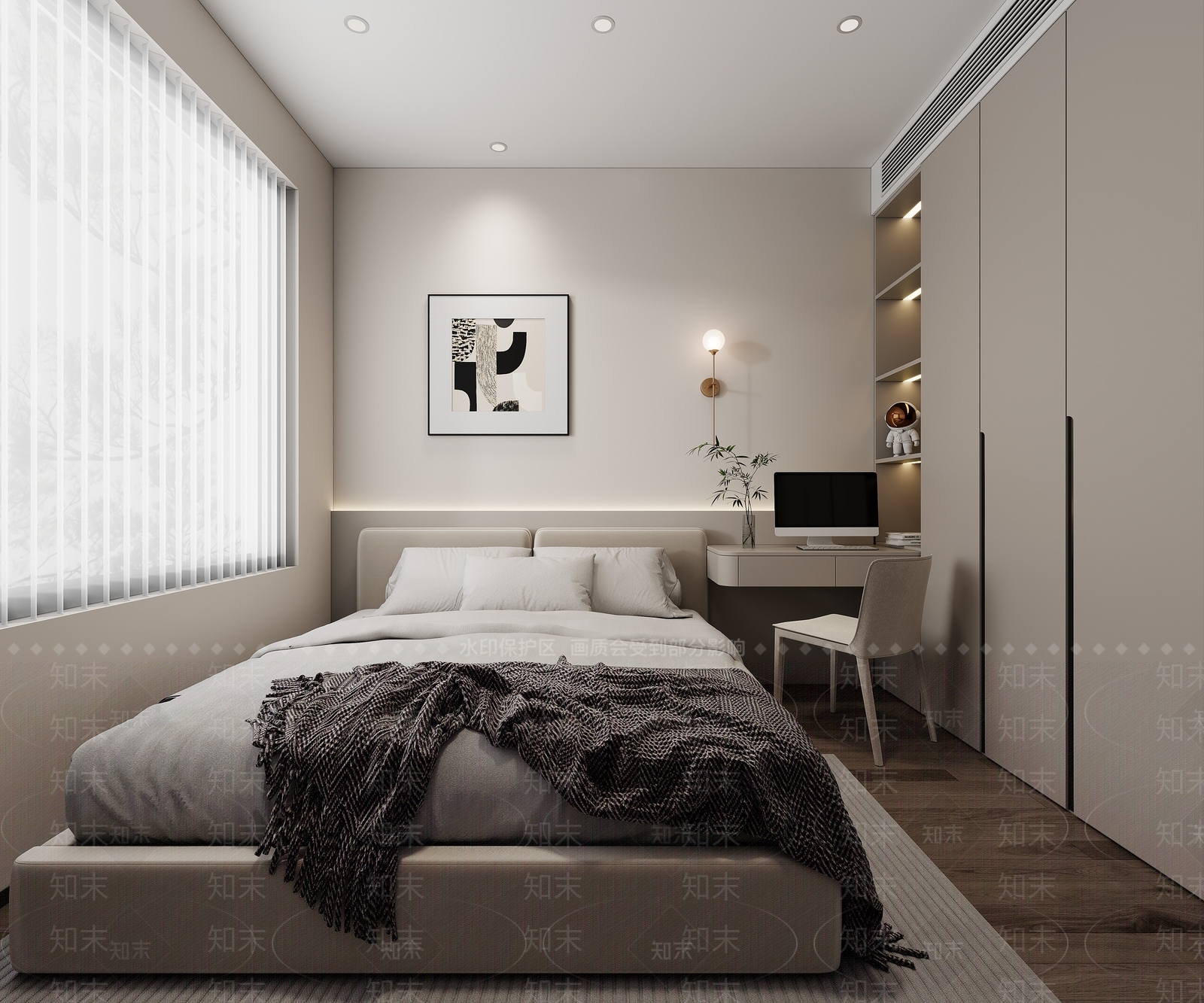 现代家居卧室3D模型下载【ID:1171079730】