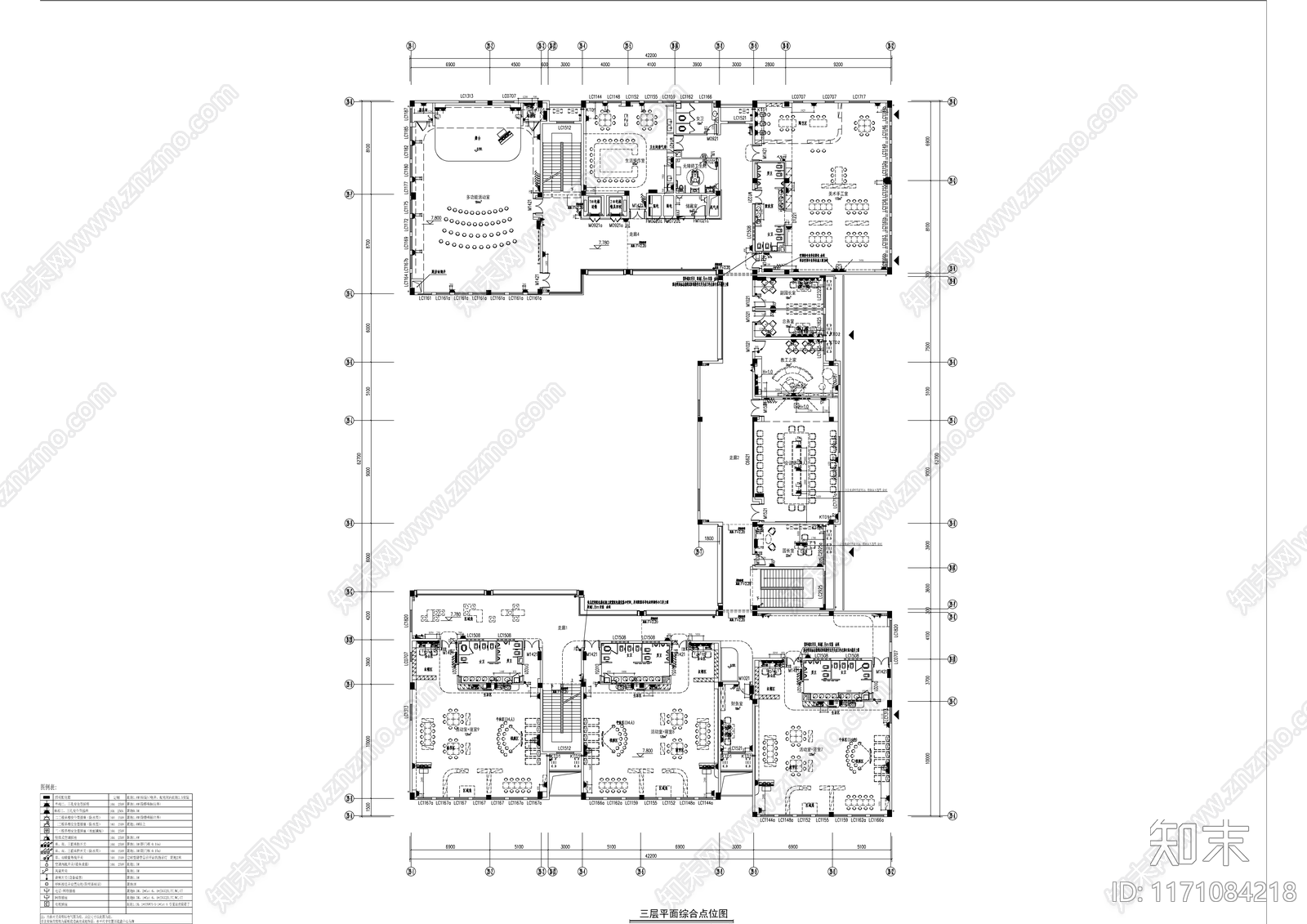 现代幼儿园cad施工图下载【ID:1171084218】