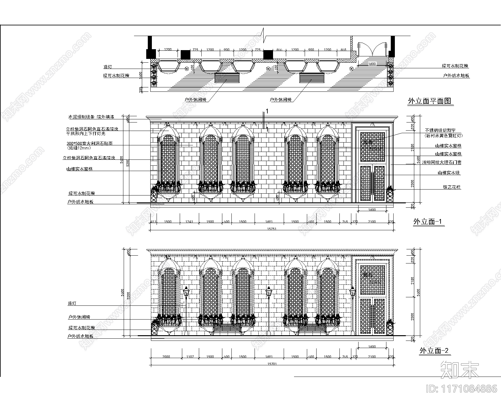 现代酒吧cad施工图下载【ID:1171084886】