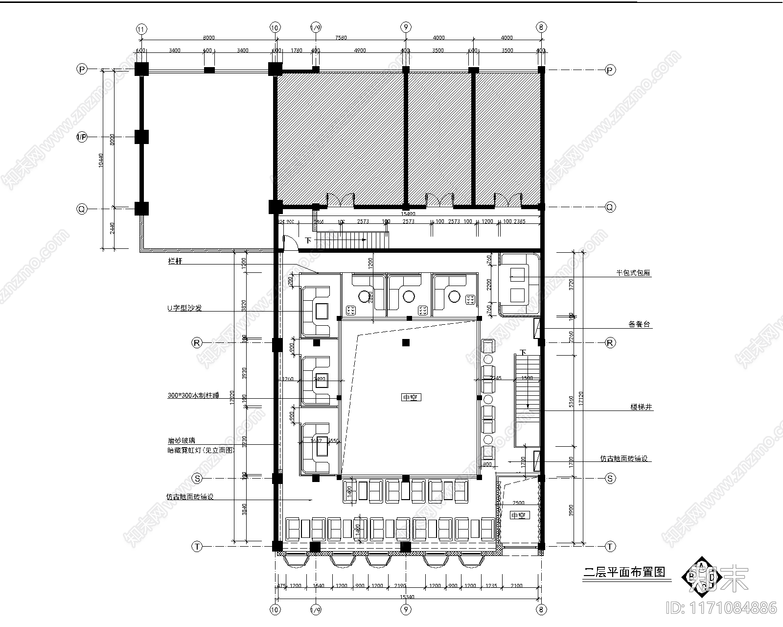 现代酒吧cad施工图下载【ID:1171084886】