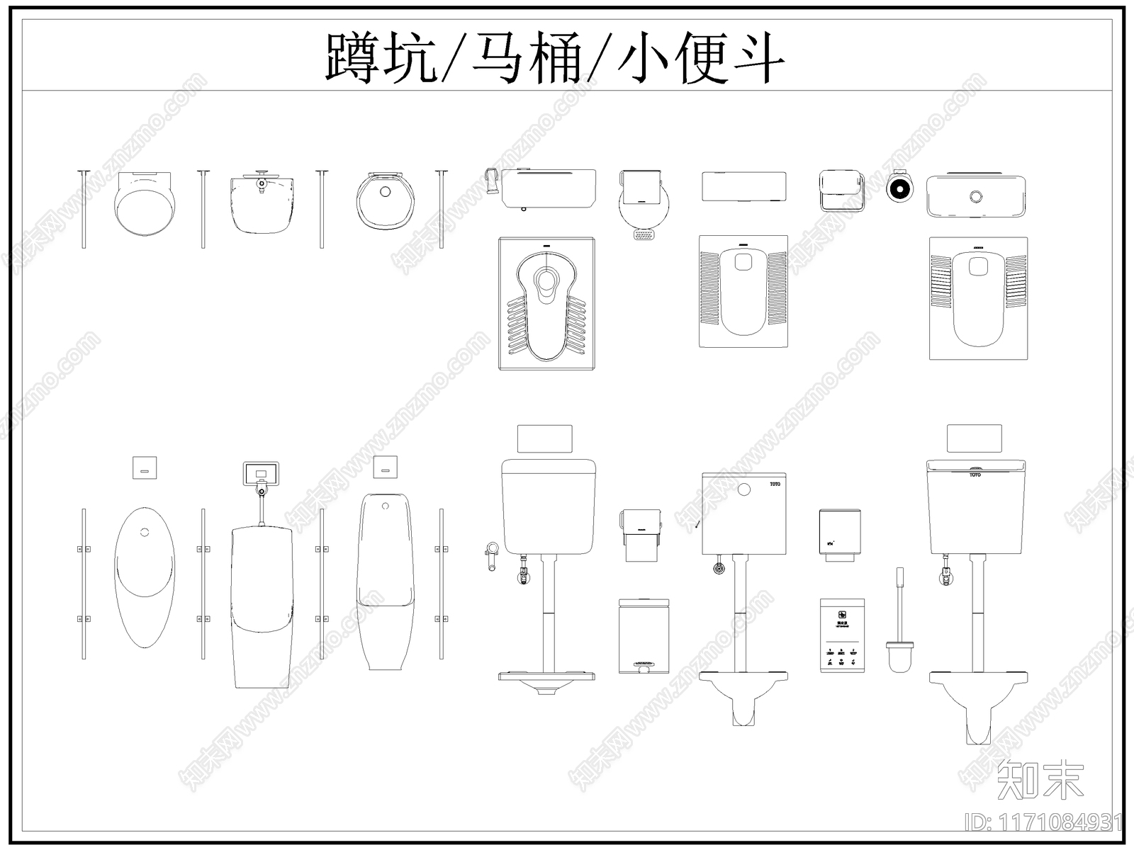 现代卫浴设施施工图下载【ID:1171084931】