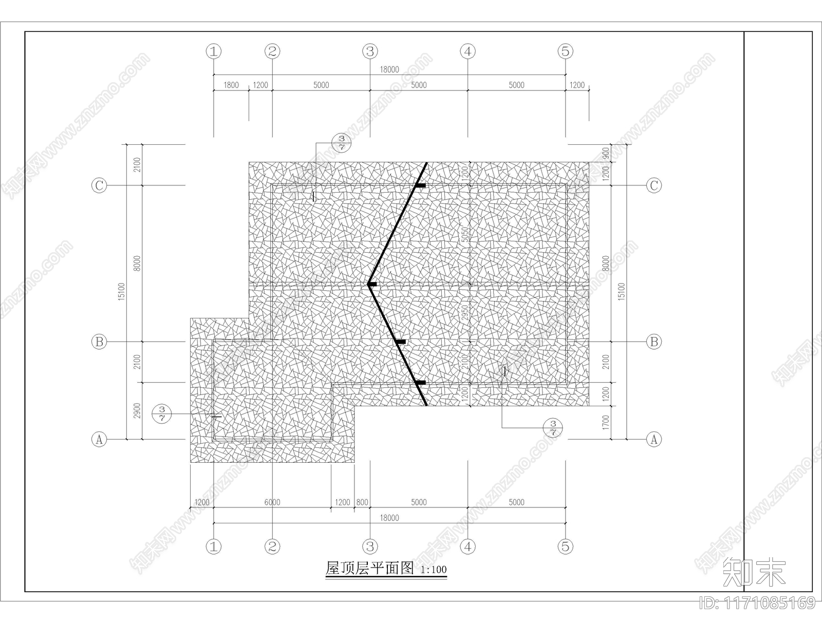 现代民宿建筑cad施工图下载【ID:1171085169】