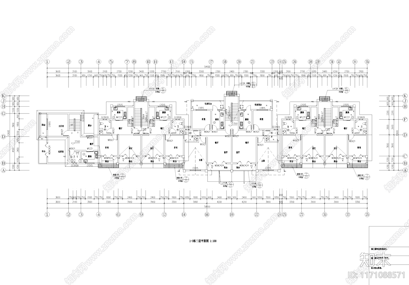 新中式中式民宿建筑施工图下载【ID:1171088571】