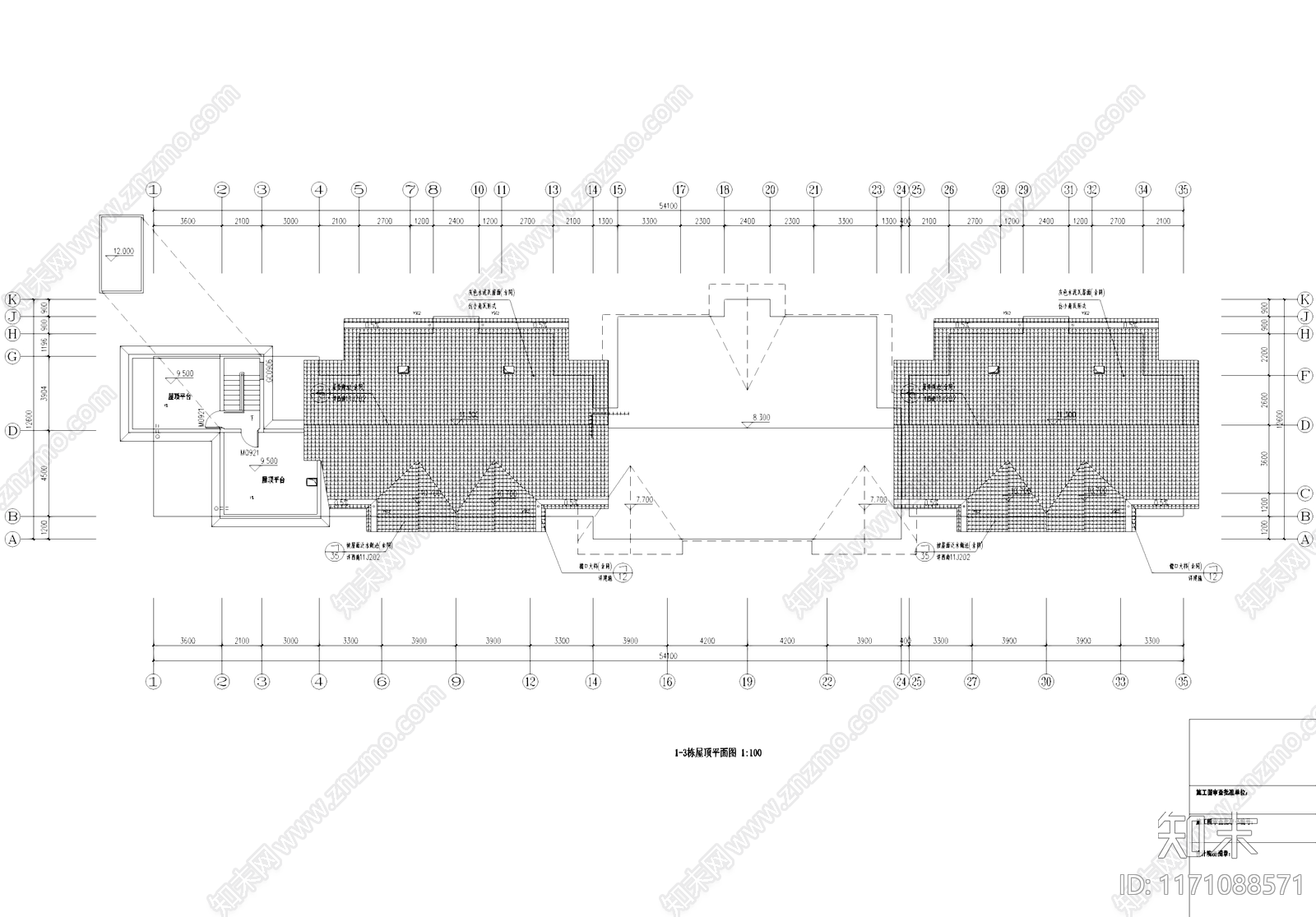 新中式中式民宿建筑施工图下载【ID:1171088571】