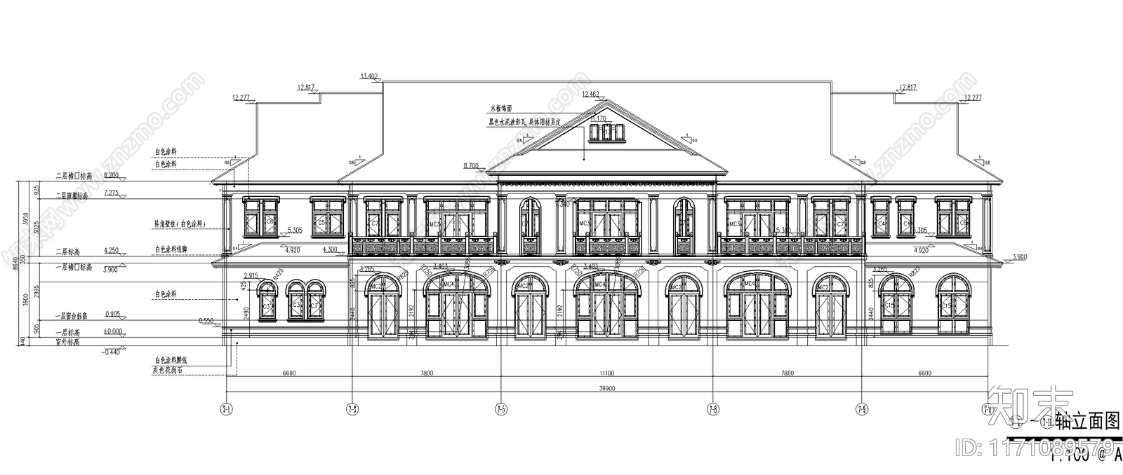 新中式其他文化建筑施工图下载【ID:1171089579】