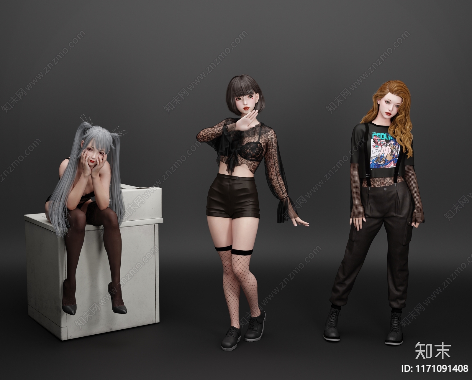 女人3D模型下载【ID:1171091408】