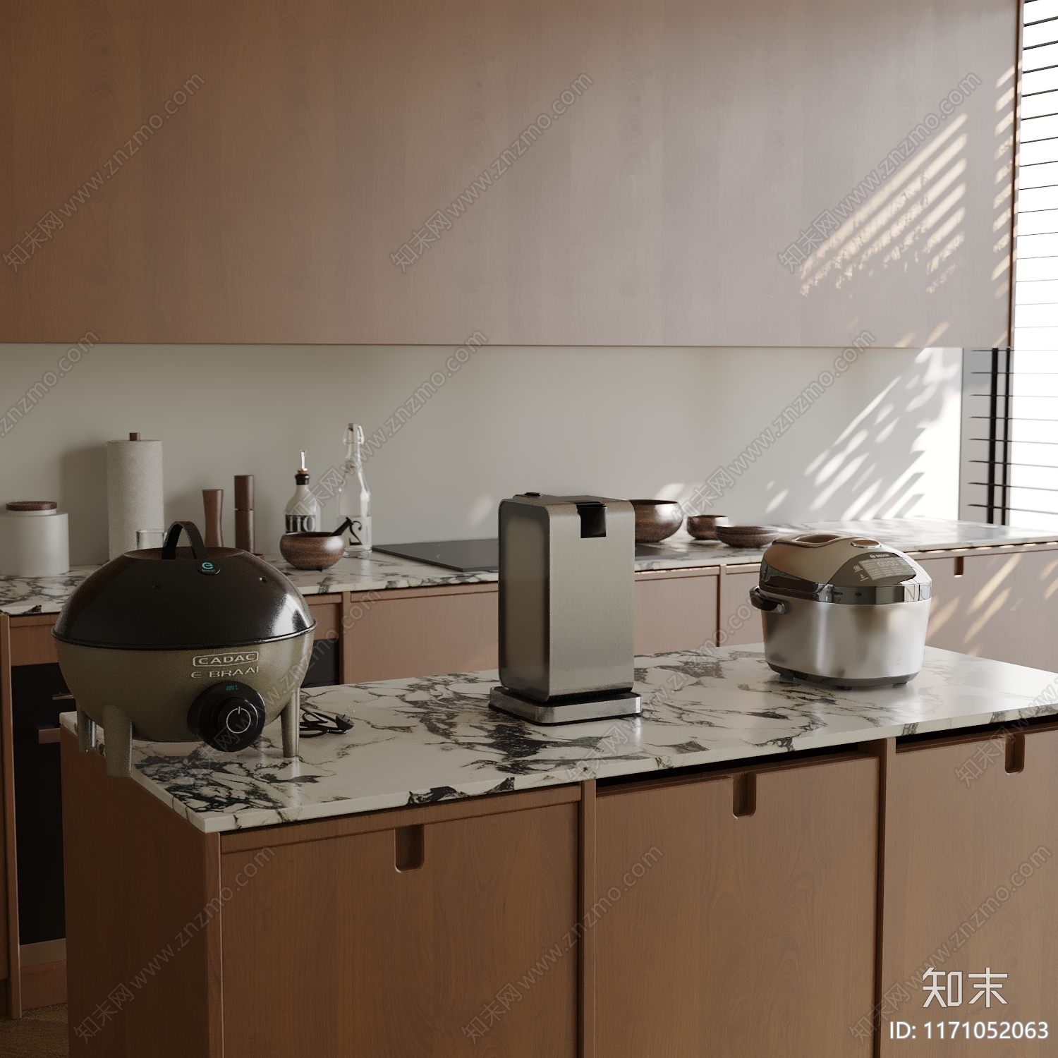 厨房用品组合SU模型下载【ID:1171052063】