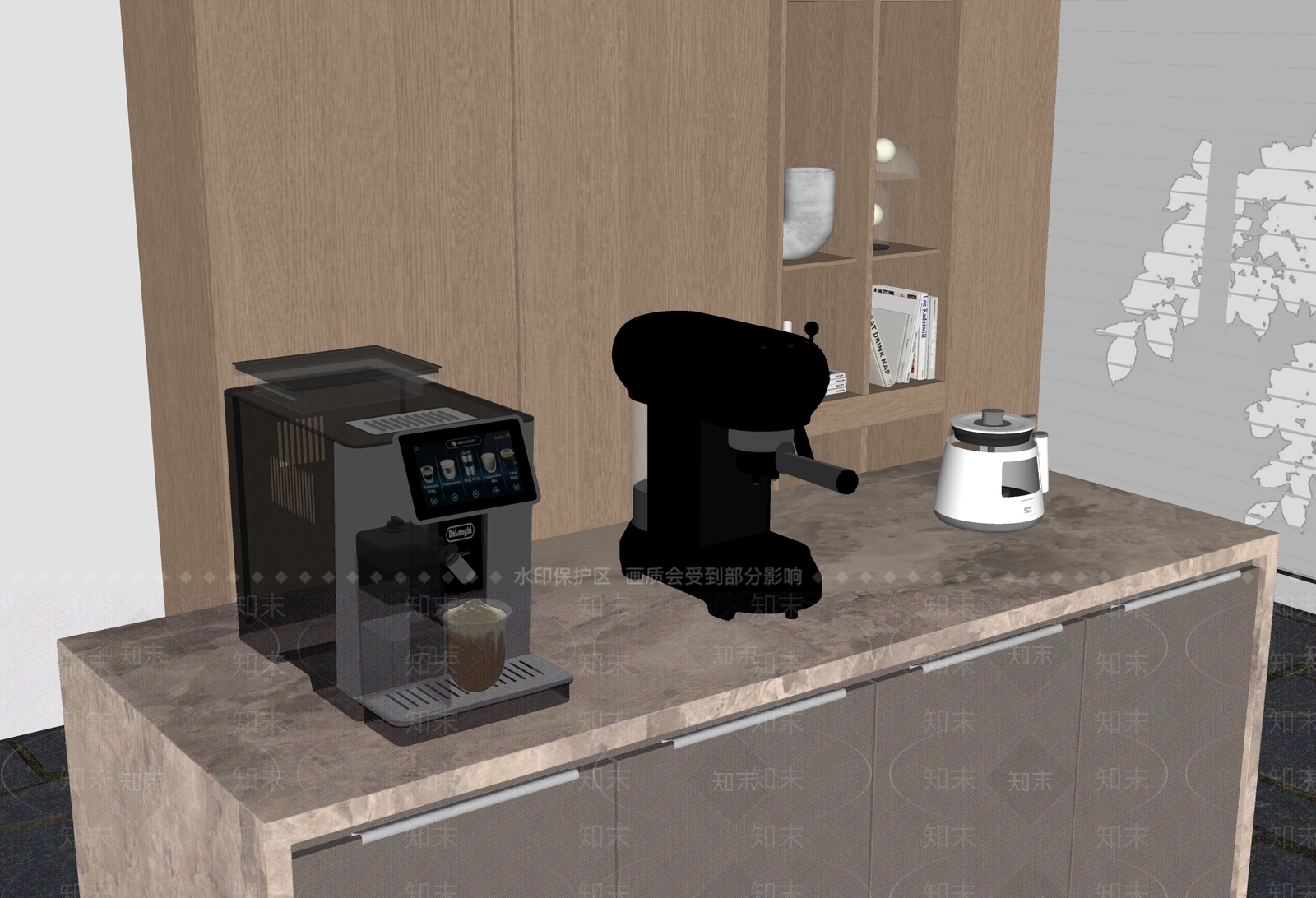 厨房用品组合SU模型下载【ID:1171052528】