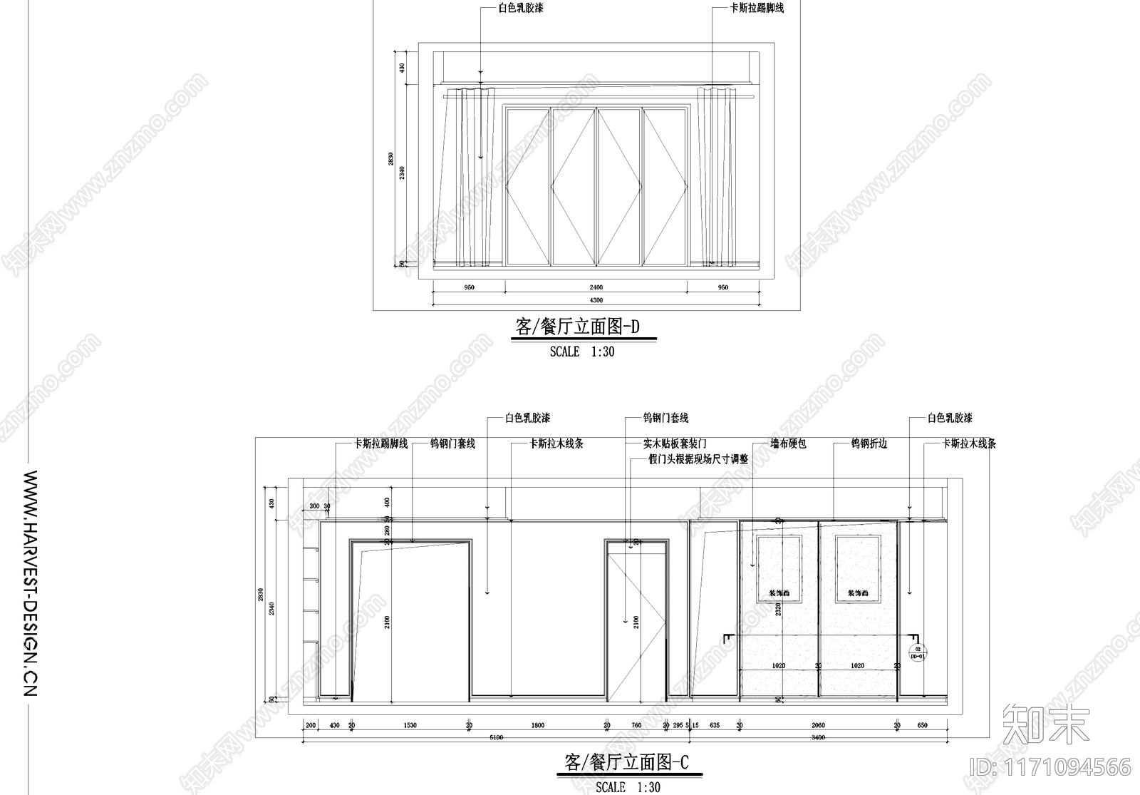 禅意民宿cad施工图下载【ID:1171094566】