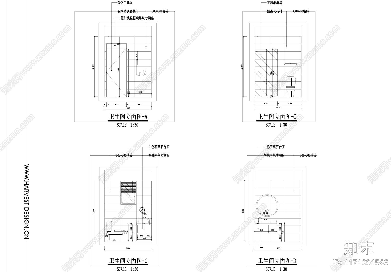 禅意民宿cad施工图下载【ID:1171094566】