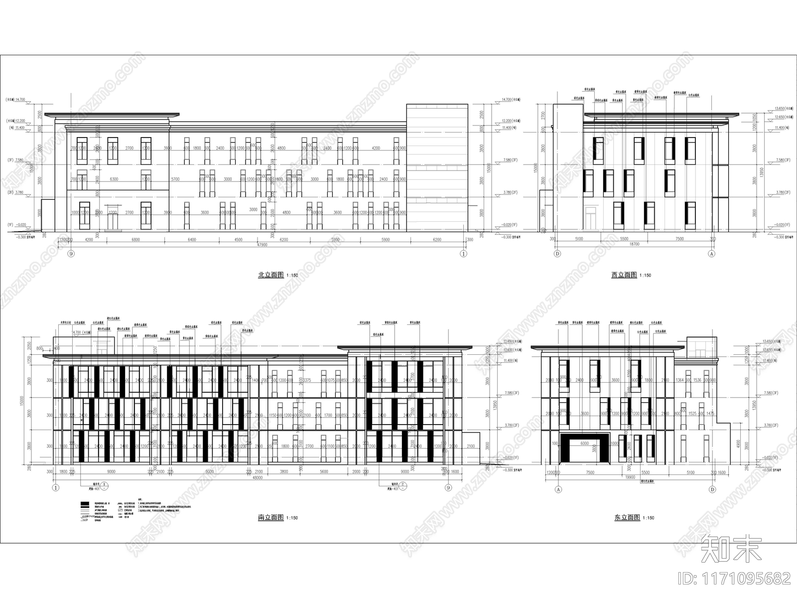 现代轻奢幼儿园建筑施工图下载【ID:1171095682】