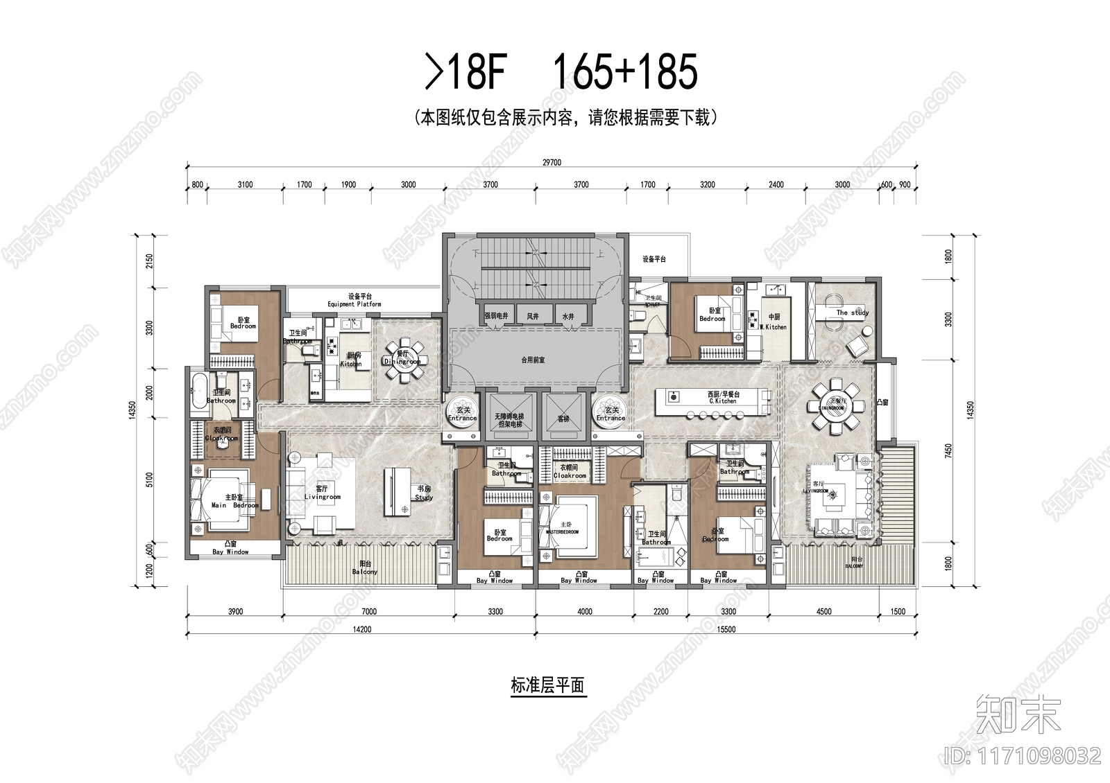 建筑平面图施工图下载【ID:1171098032】