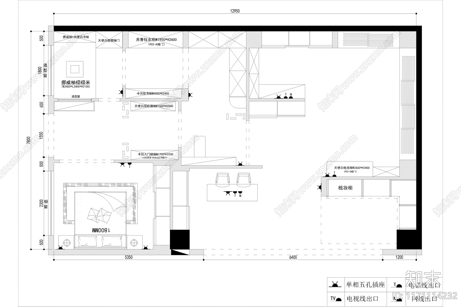 轻奢极简其他商业空间cad施工图下载【ID:1171114232】