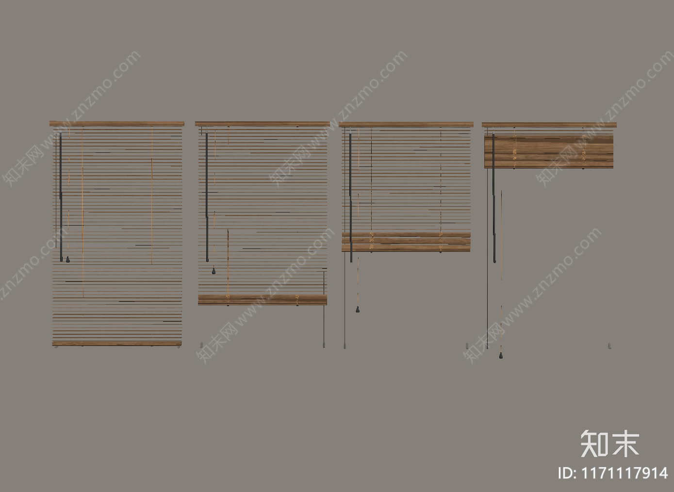 现代窗帘SU模型下载【ID:1171117914】