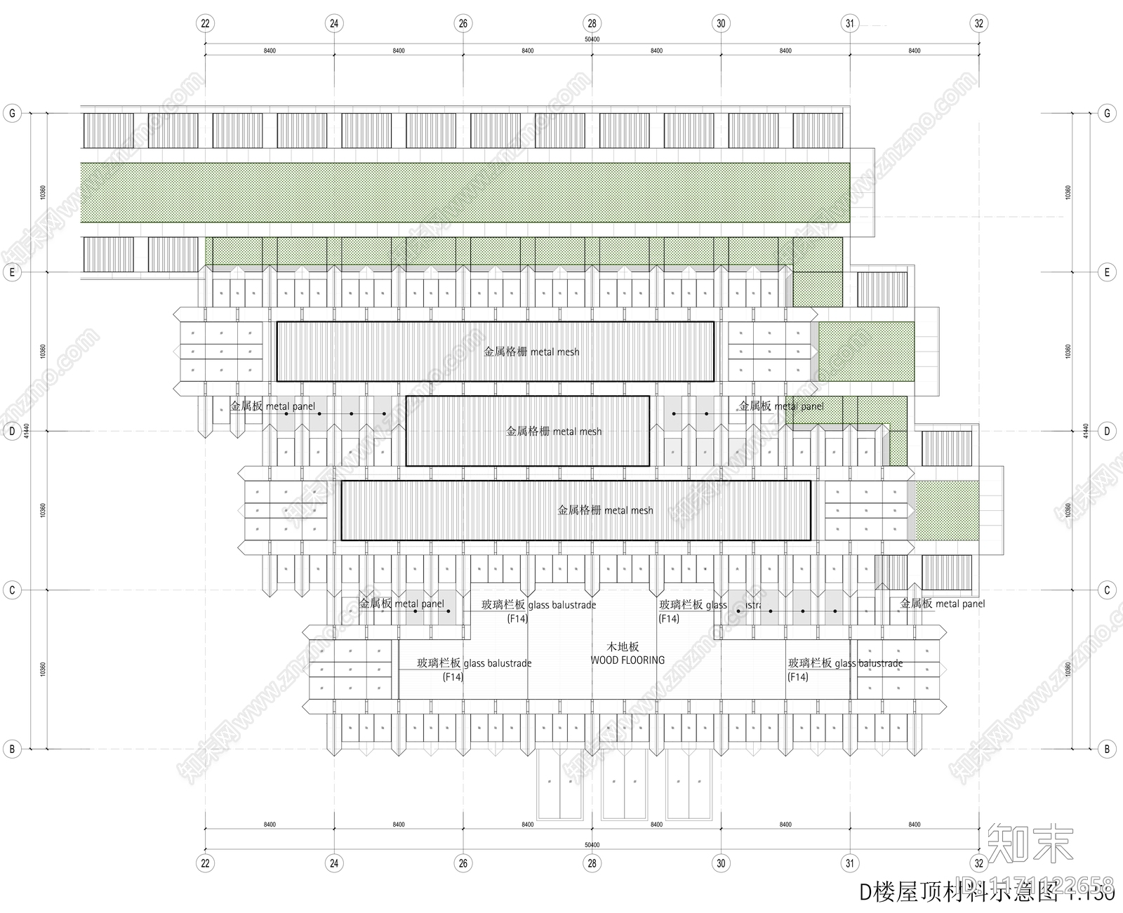 现代办公楼建筑施工图下载【ID:1171122658】