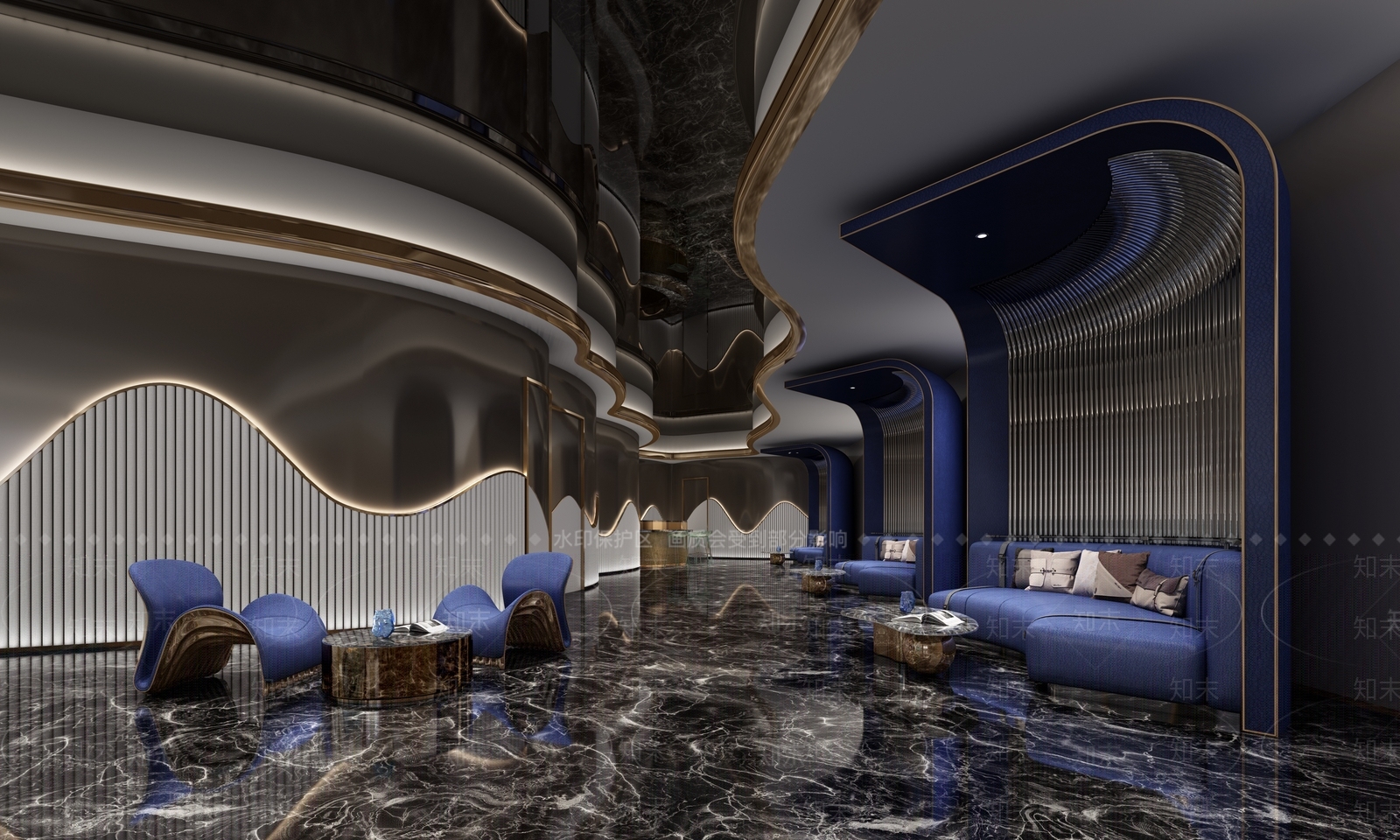 现代轻奢美容院3D模型下载【ID:1171123575】