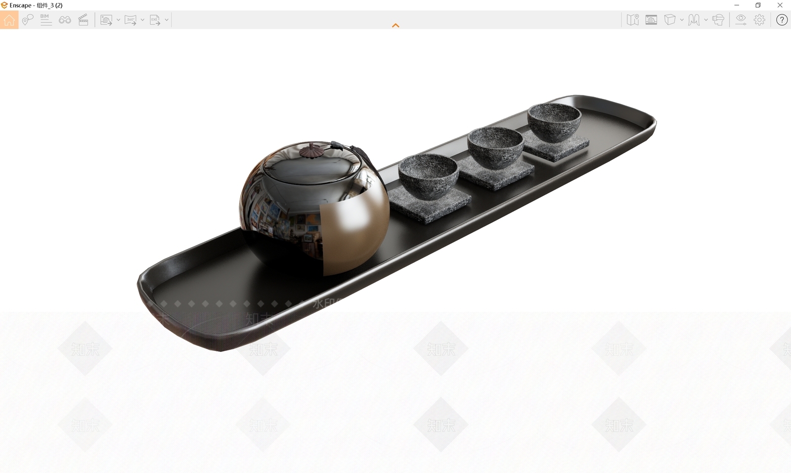 茶具SU模型下载【ID:1171135270】