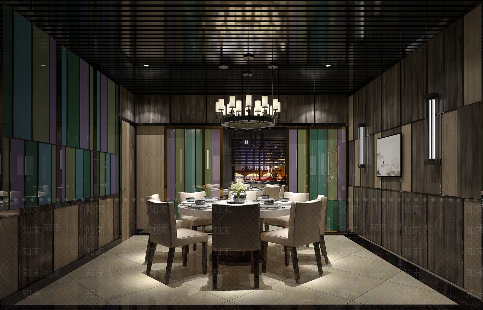 现代工业其他餐饮空间3D模型下载【ID:1171136199】