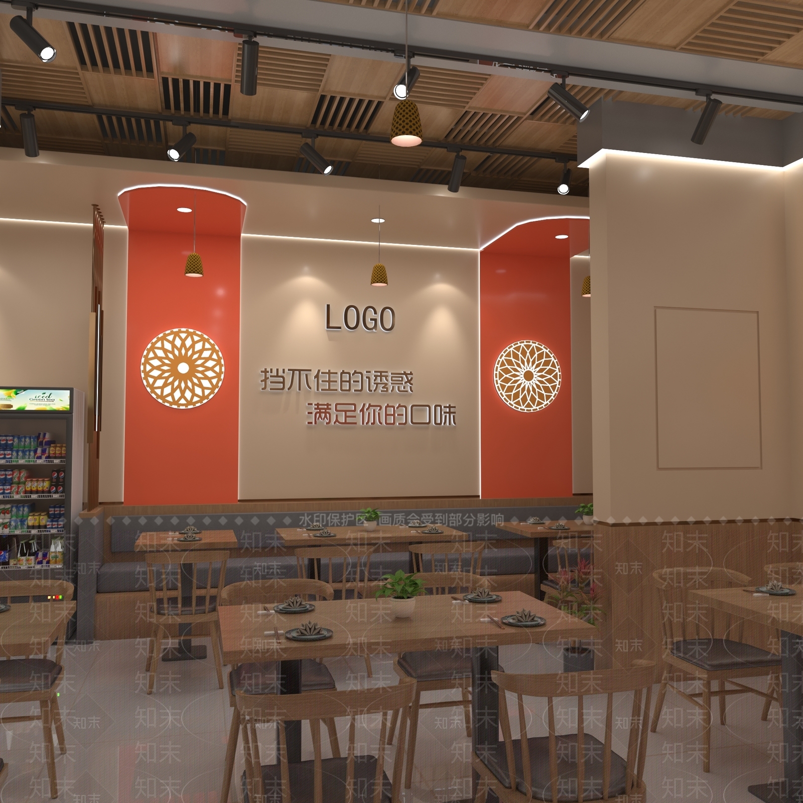 现代简约其他餐饮空间3D模型下载【ID:1171136632】