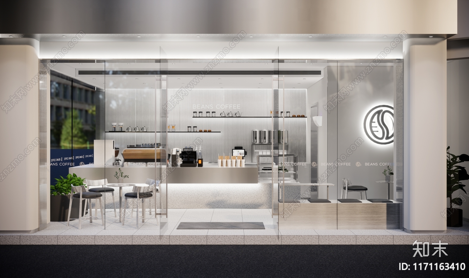 现代奶茶店SU模型下载【ID:1171163410】