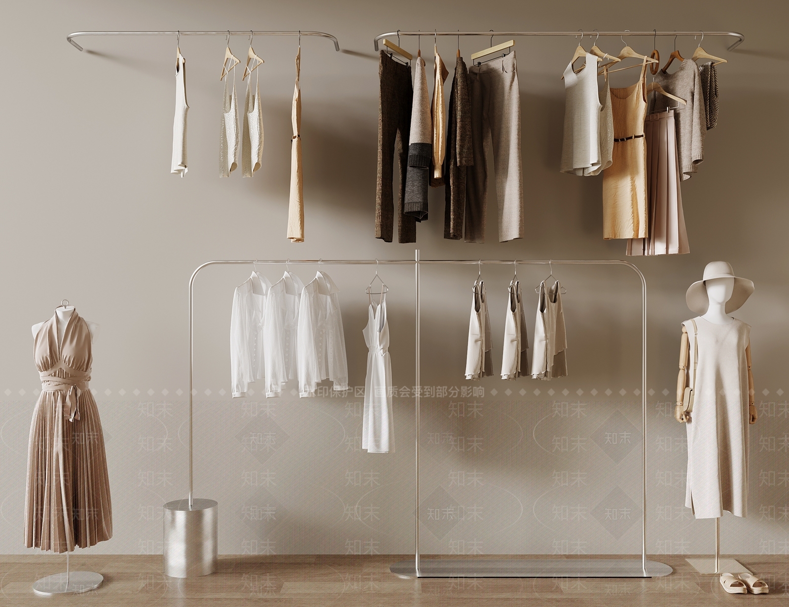 现代服装店3D模型下载【ID:1171148039】