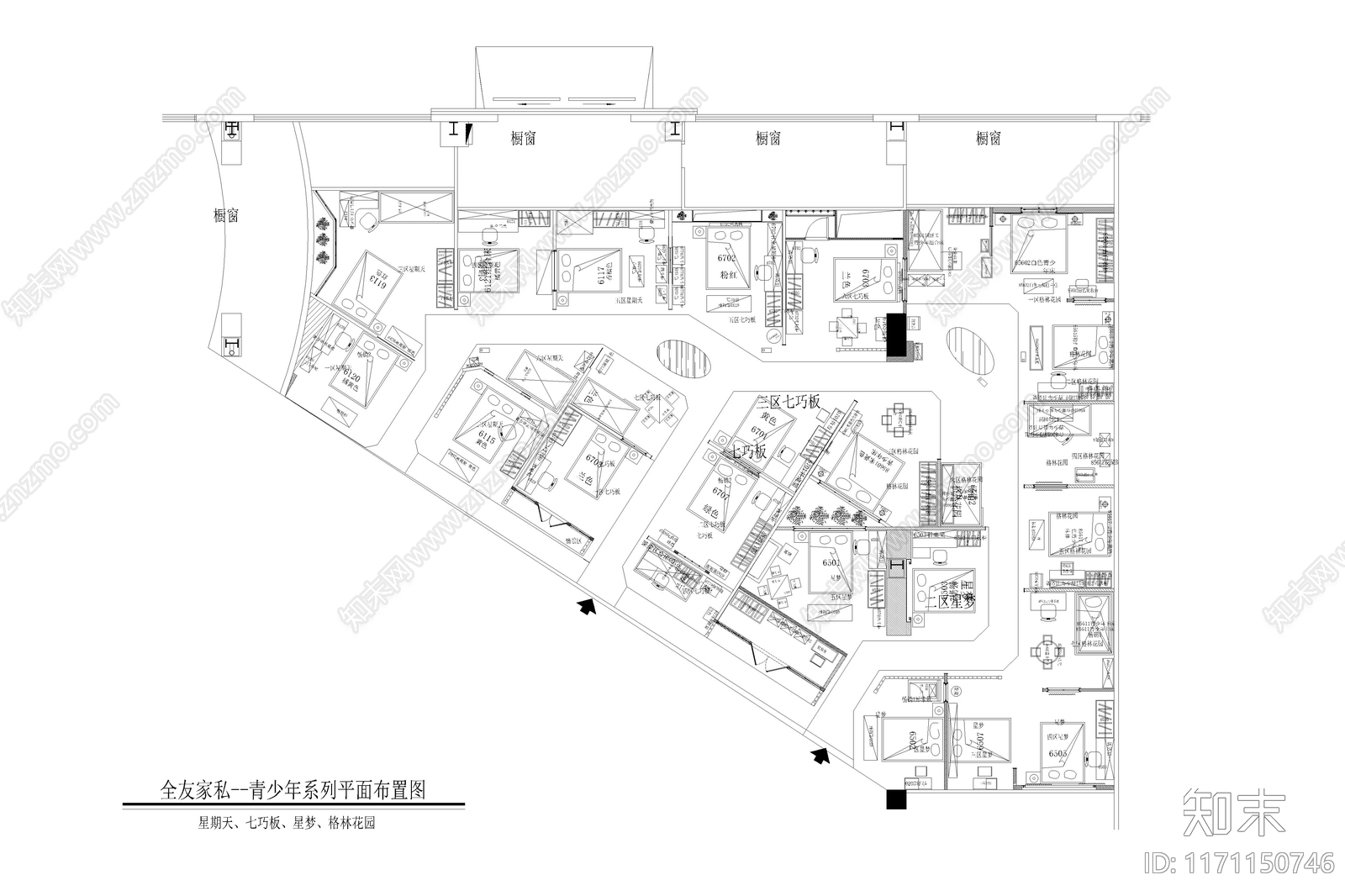 现代简约其他商业空间cad施工图下载【ID:1171150746】