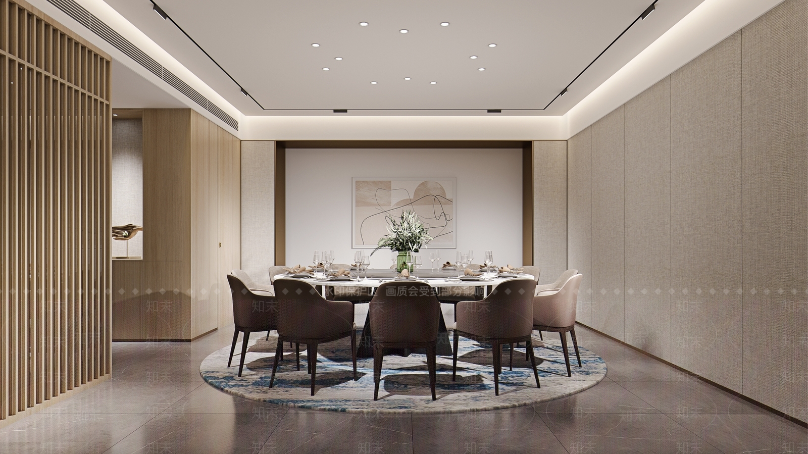 新中式现代包厢3D模型下载【ID:1171154934】