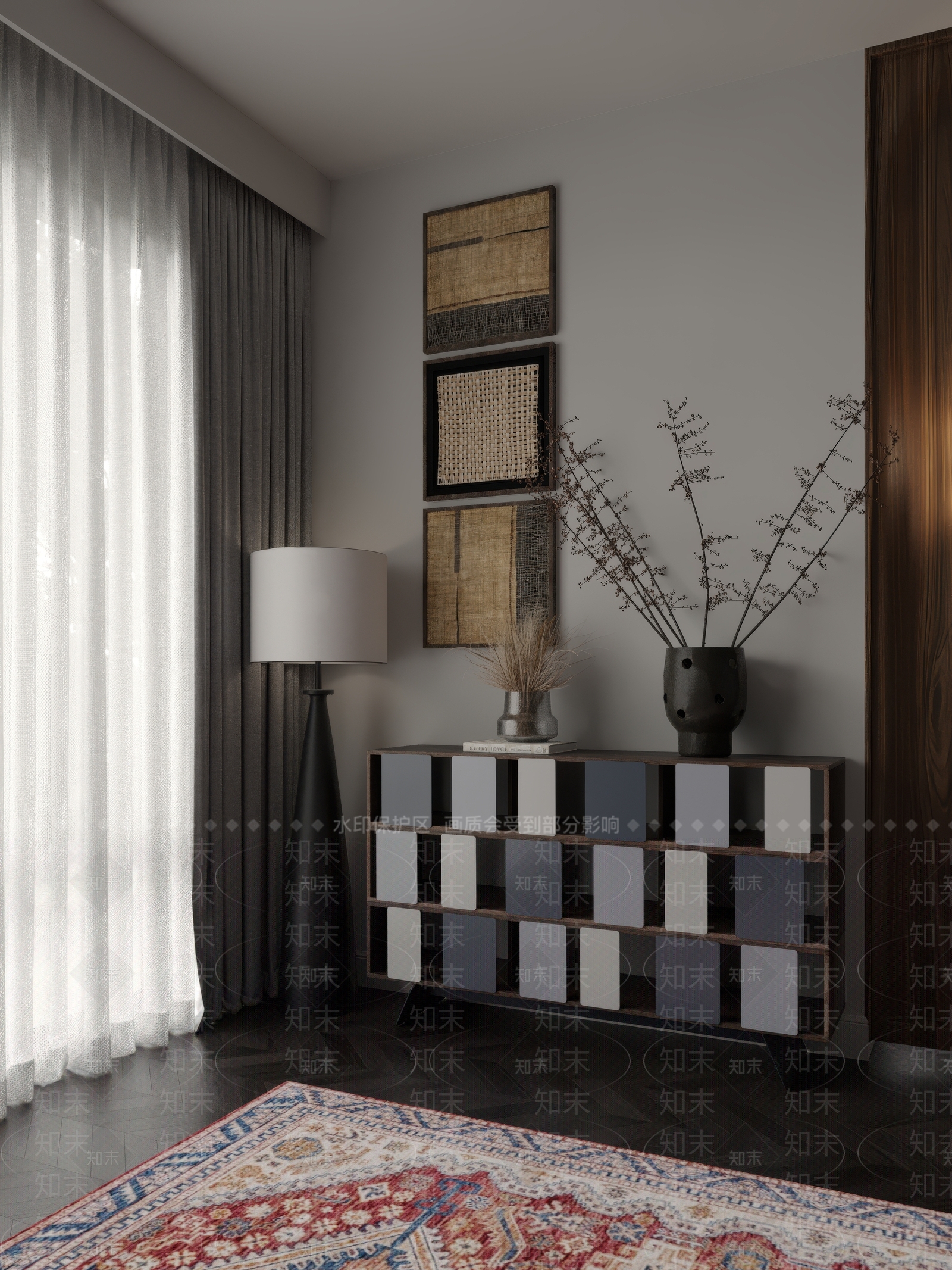 现代玄关柜3D模型下载【ID:1171160044】