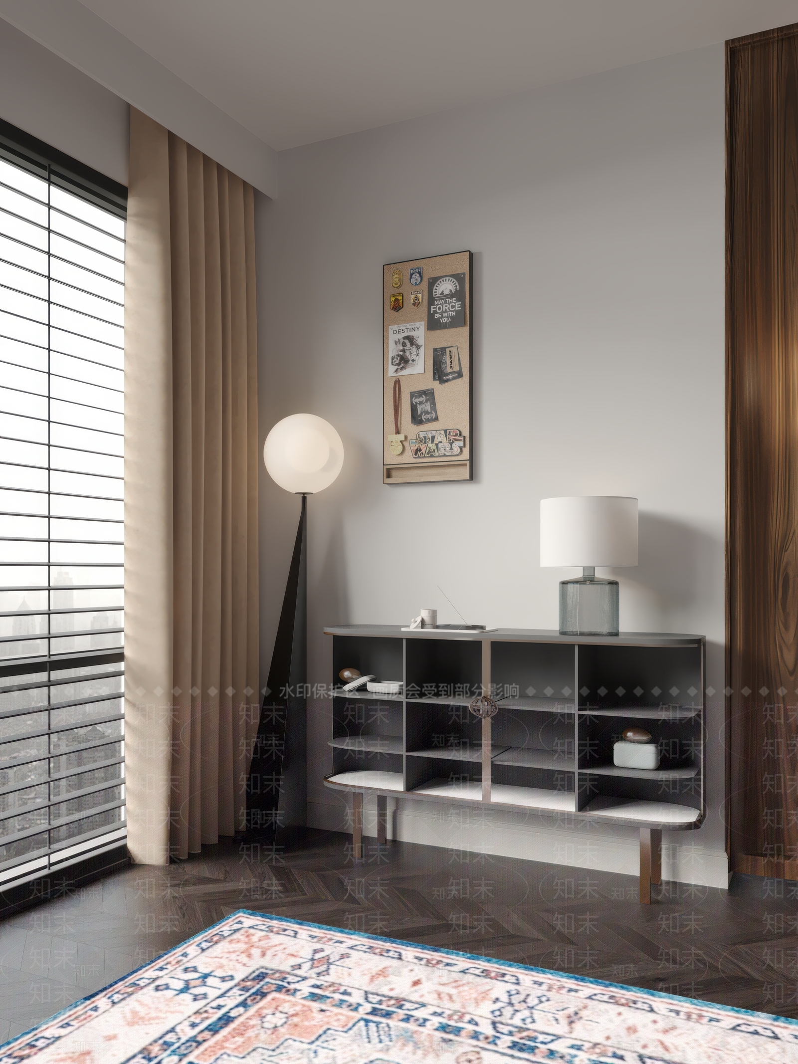现代玄关柜3D模型下载【ID:1171162368】