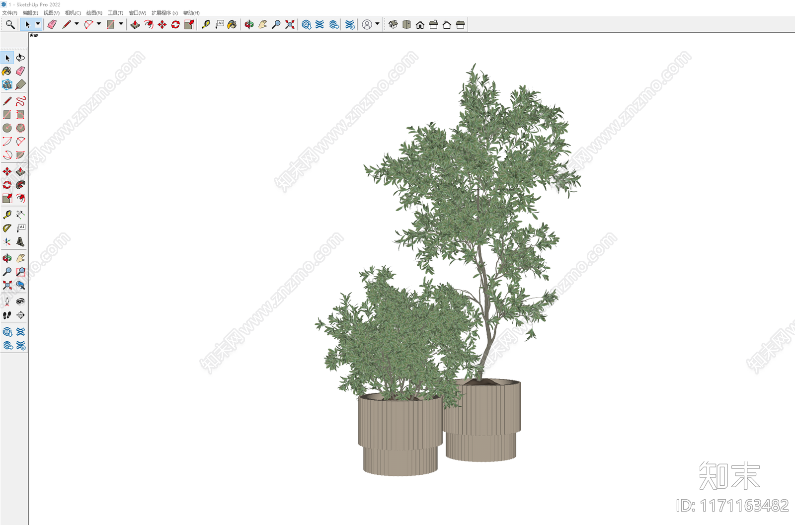 盆栽SU模型下载【ID:1171163482】