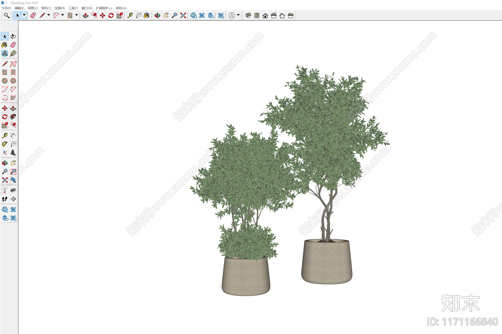 盆栽SU模型下载【ID:1171166840】