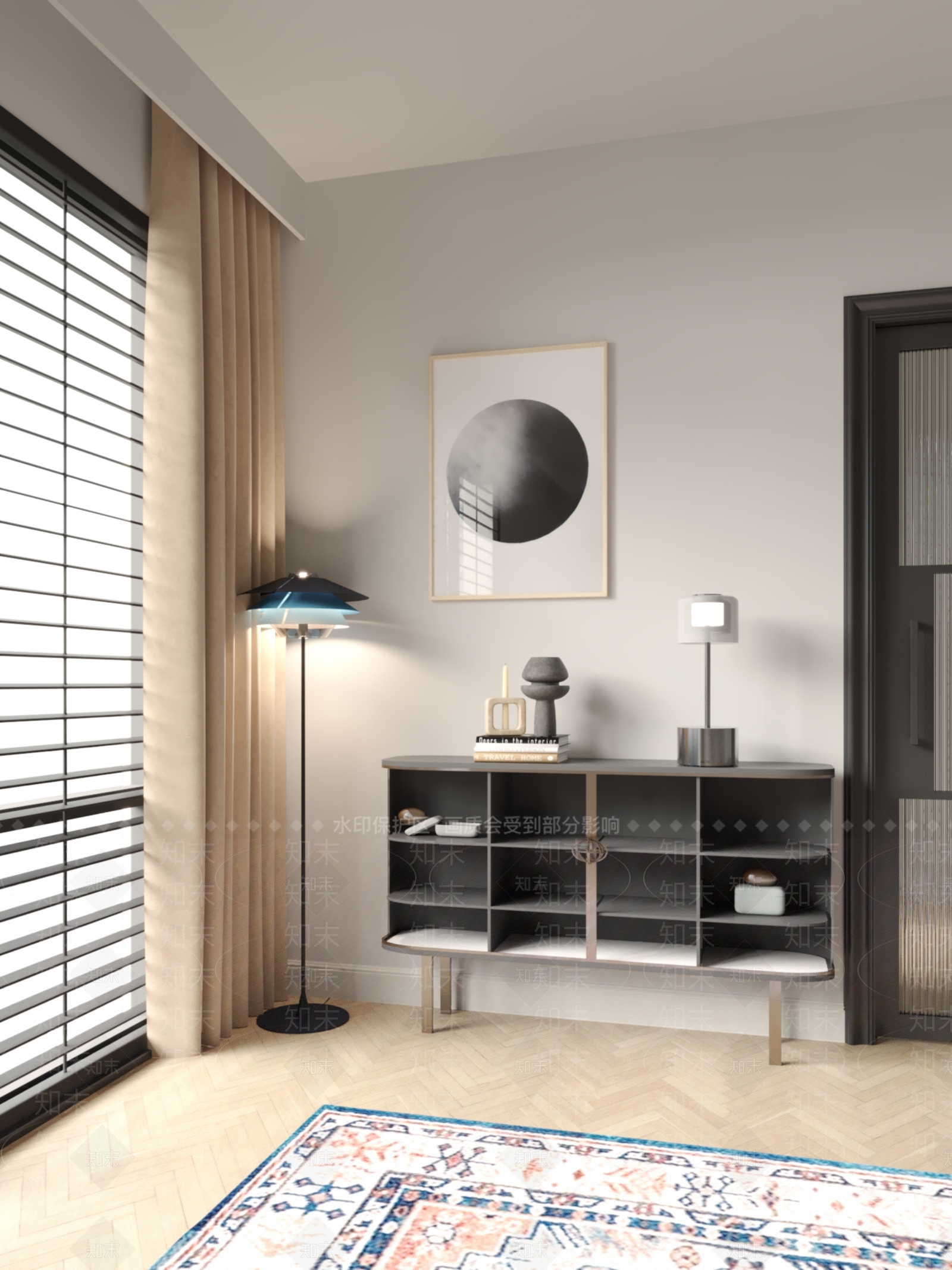 现代玄关柜3D模型下载【ID:1171188529】