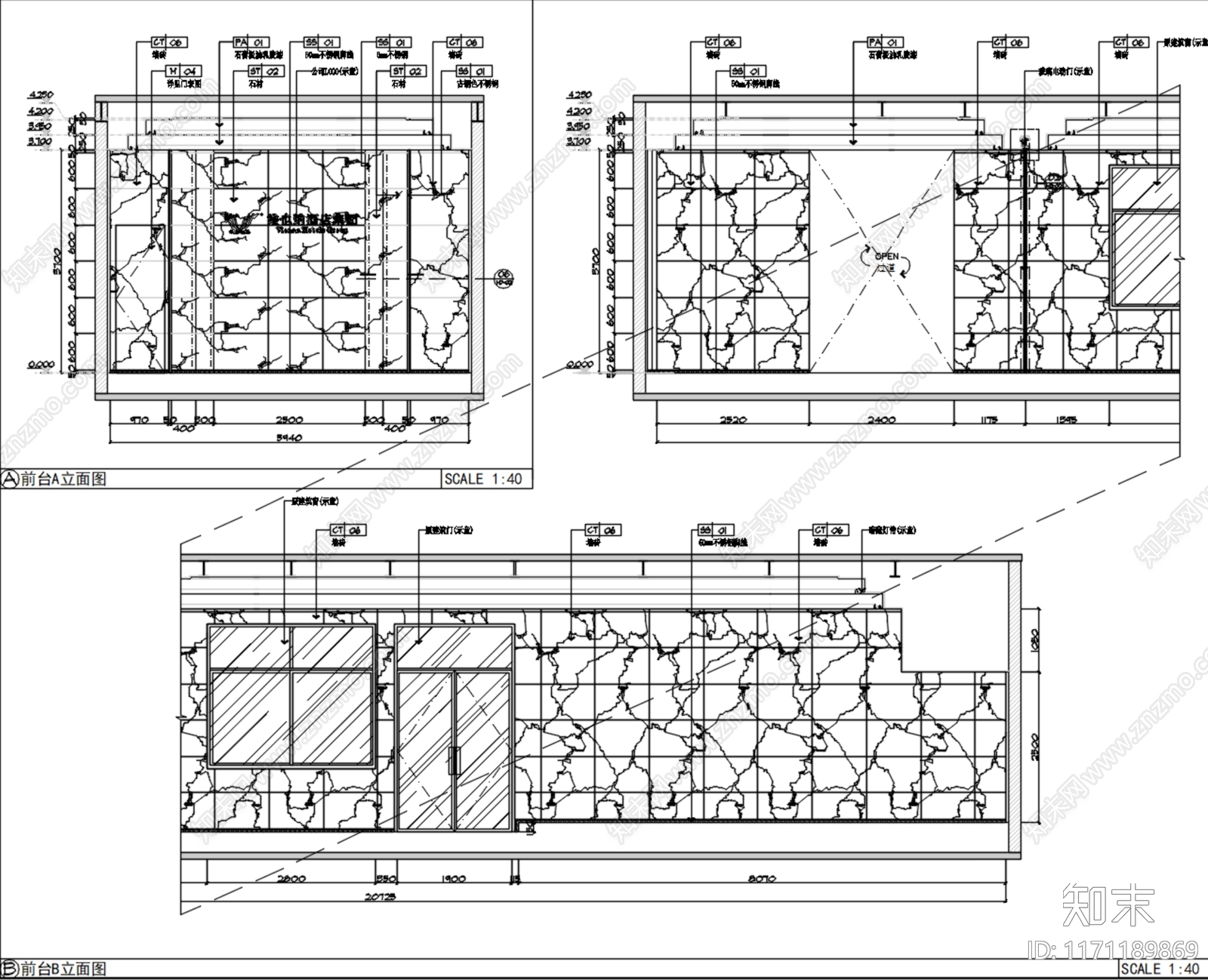 现代会所cad施工图下载【ID:1171189869】