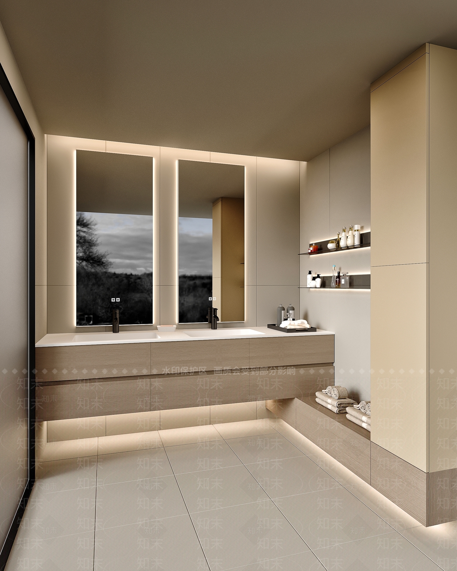 浴室柜3D模型下载【ID:1171193526】