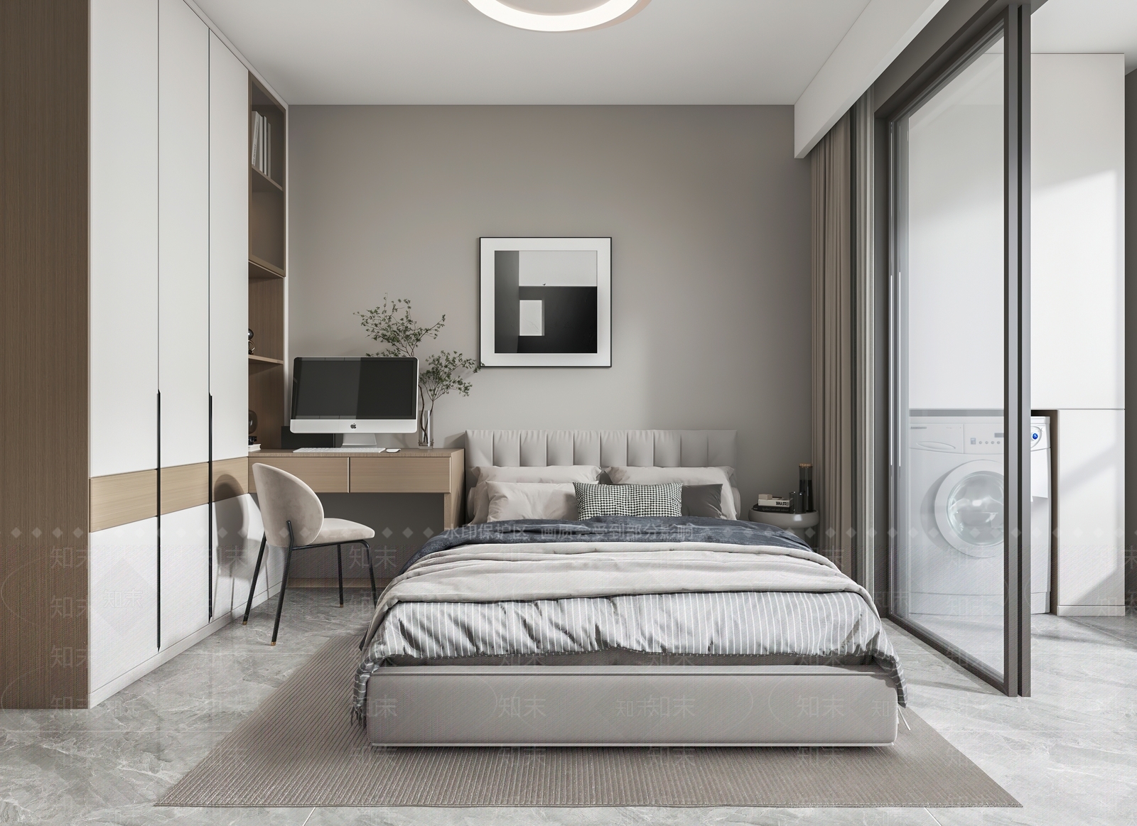 现代家居卧室3D模型下载【ID:1171193624】