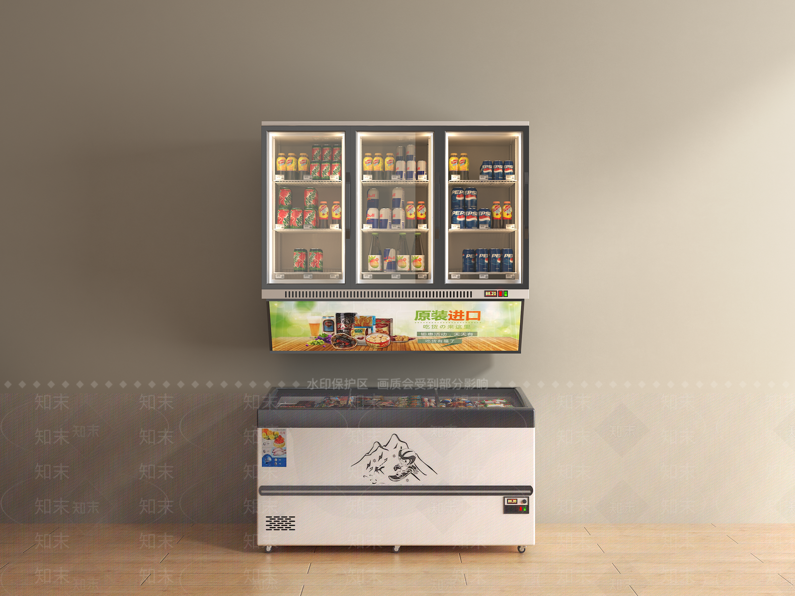 现代超市3D模型下载【ID:1171195707】