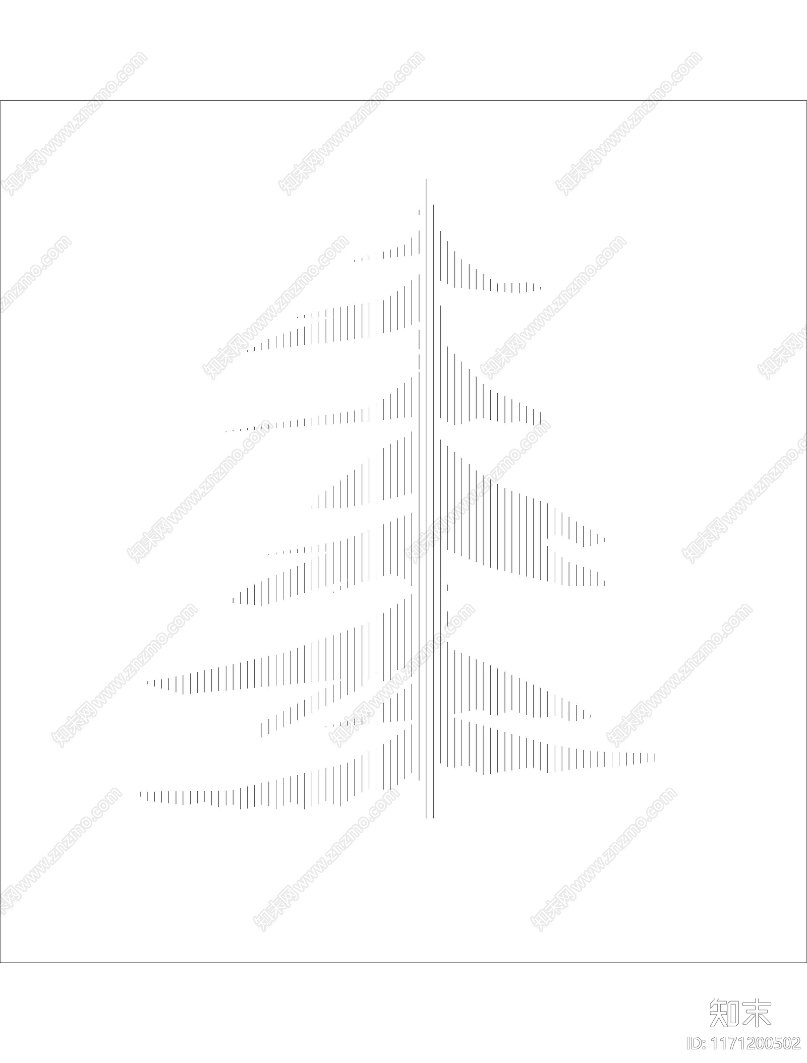 现代树施工图下载【ID:1171200502】