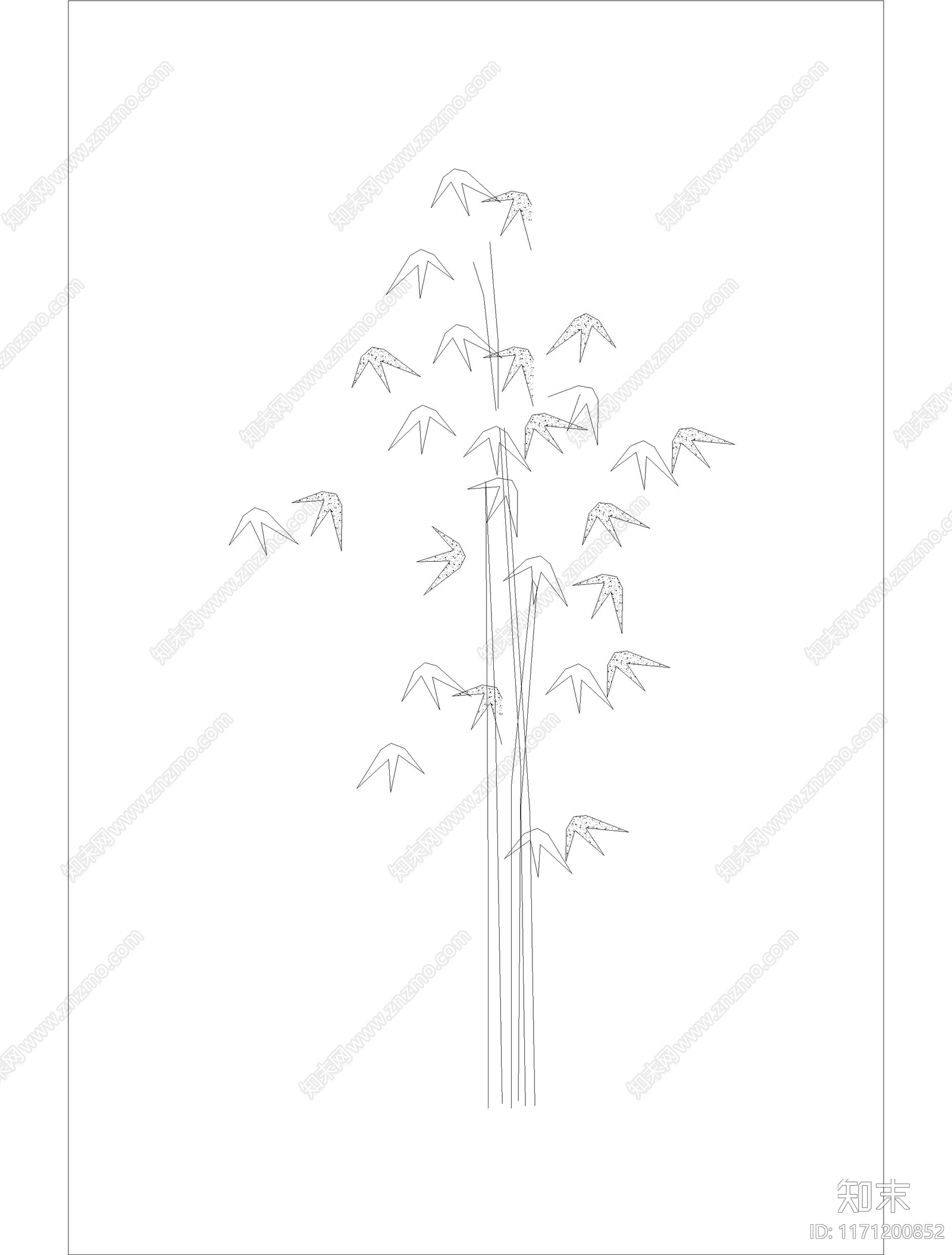 现代树施工图下载【ID:1171200852】