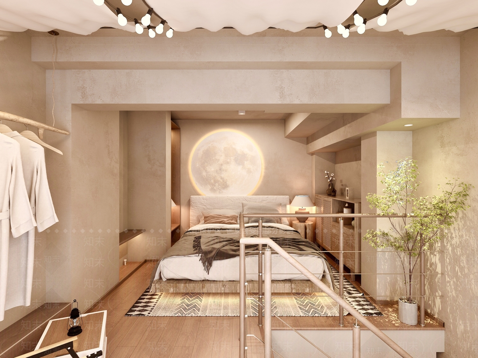 现代侘寂民宿3D模型下载【ID:1171203645】